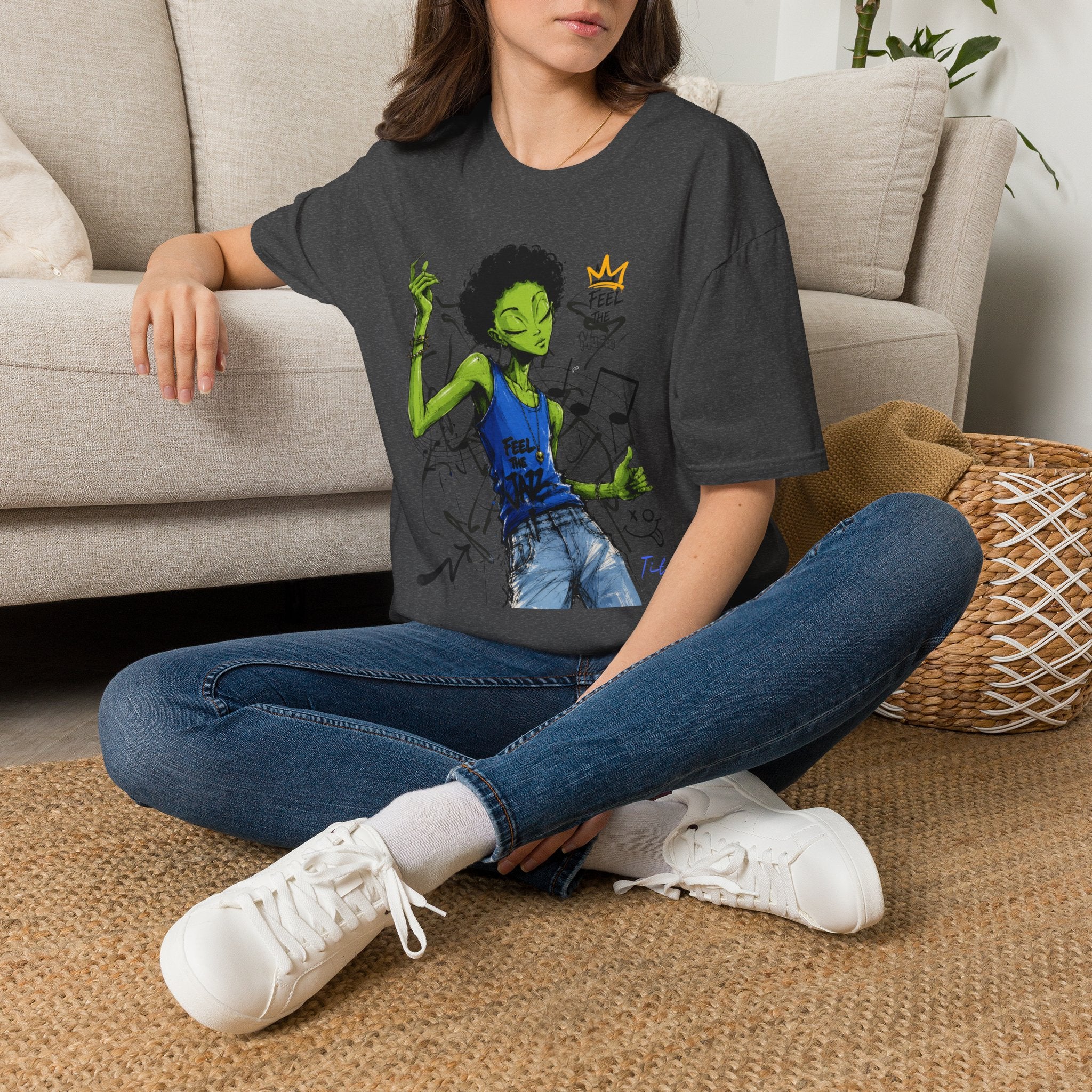 Music Vibes Graphic T-Shirt — 'Feel the Music' Tito-Tito & Ray Edition