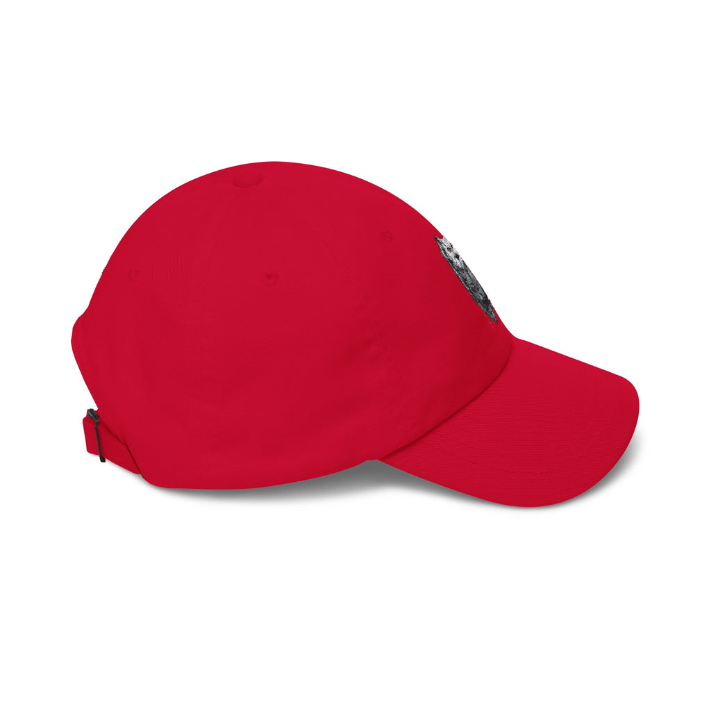 Owlix & Leona Watercolor Dad Cap — Artistic Roaring Lioness & Calm Owl Baseball Hat