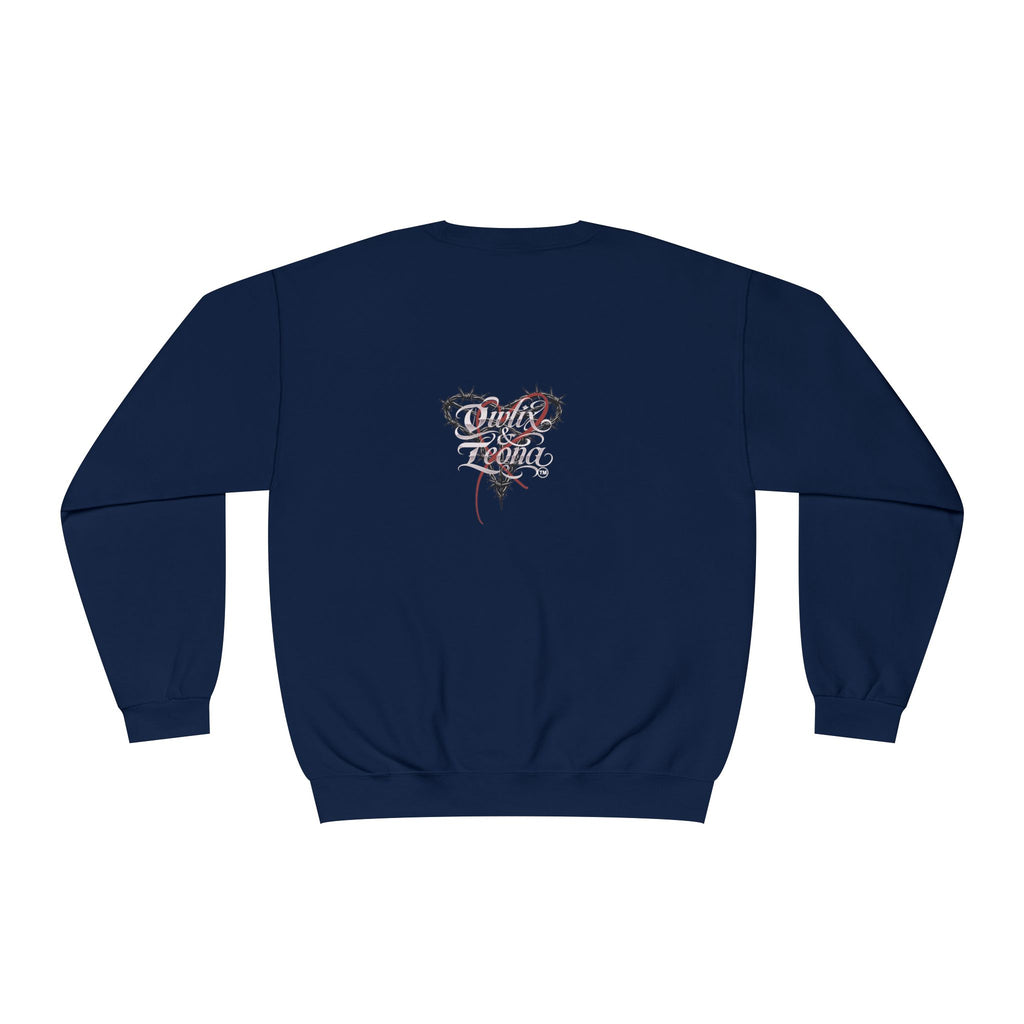 Owlix & Leona Graphic Crewneck Sweatshirt — Dual Animal Spirit Design