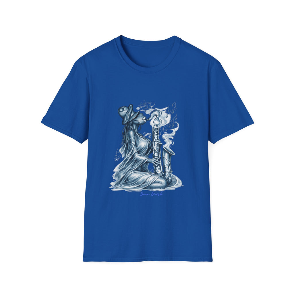 Saxophone Soul T-Shirt — Jazz Musician Silhouette Graphic