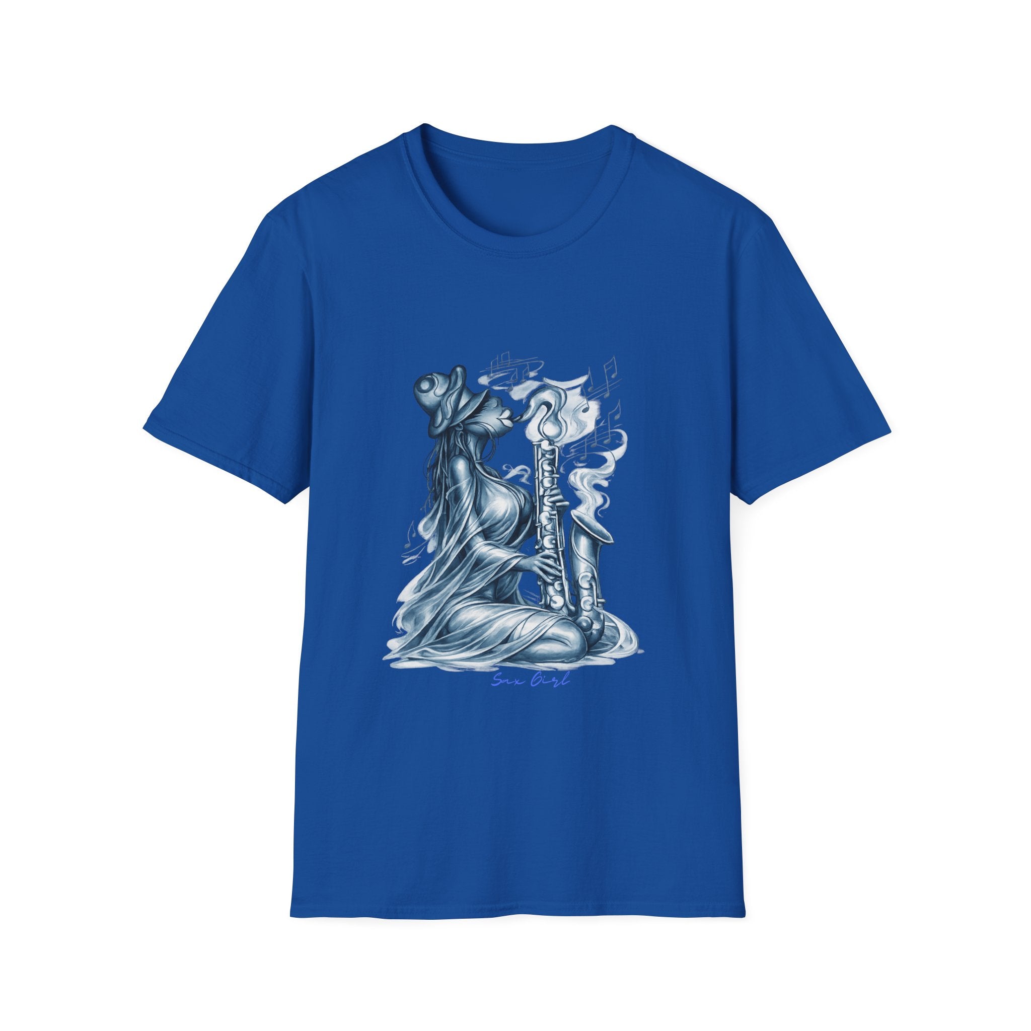 Saxophone Soul T-Shirt — Jazz Musician Silhouette Graphic