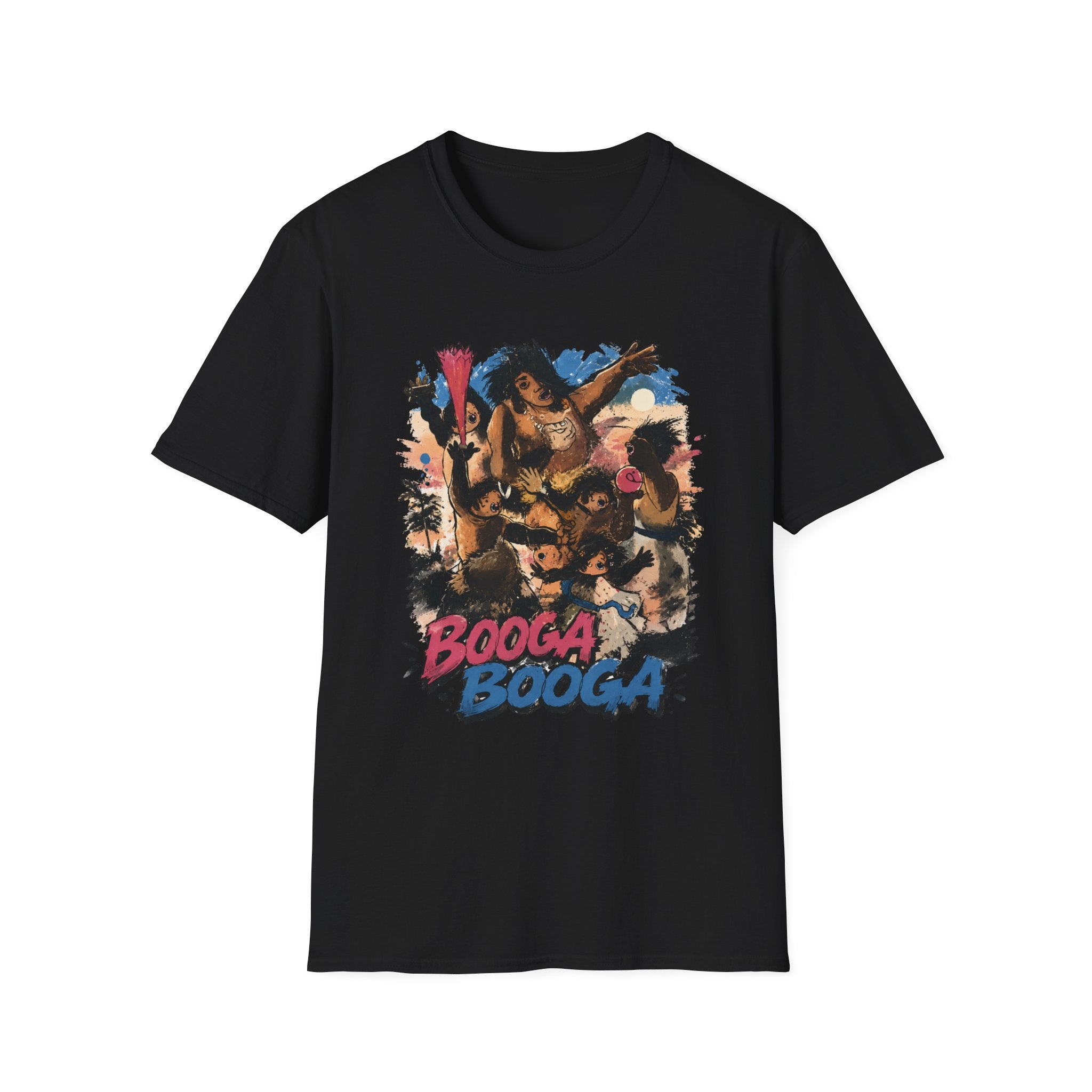 Booga Booga Surf Graphic T-Shirt — Tropical Retro Beach Vibes