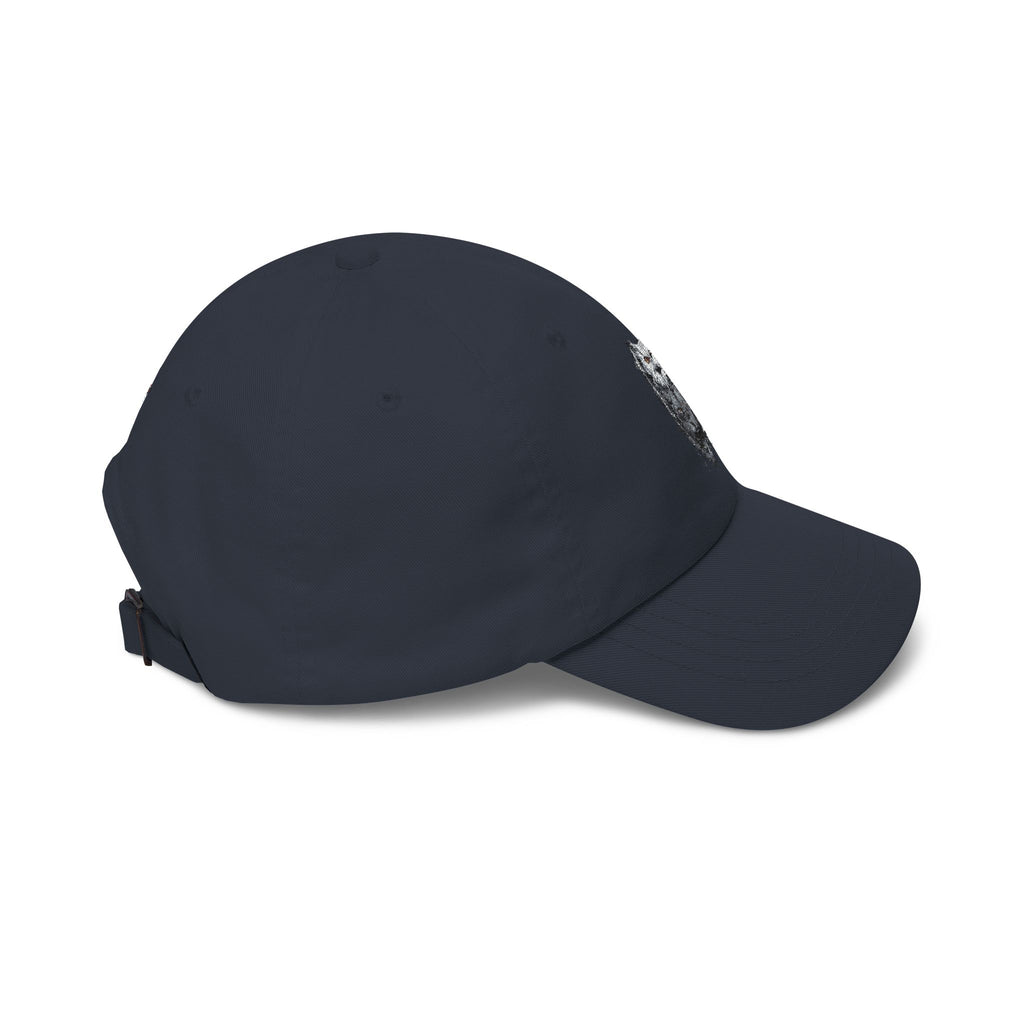 Owlix & Leona Watercolor Dad Cap — Artistic Roaring Lioness & Calm Owl Baseball Hat