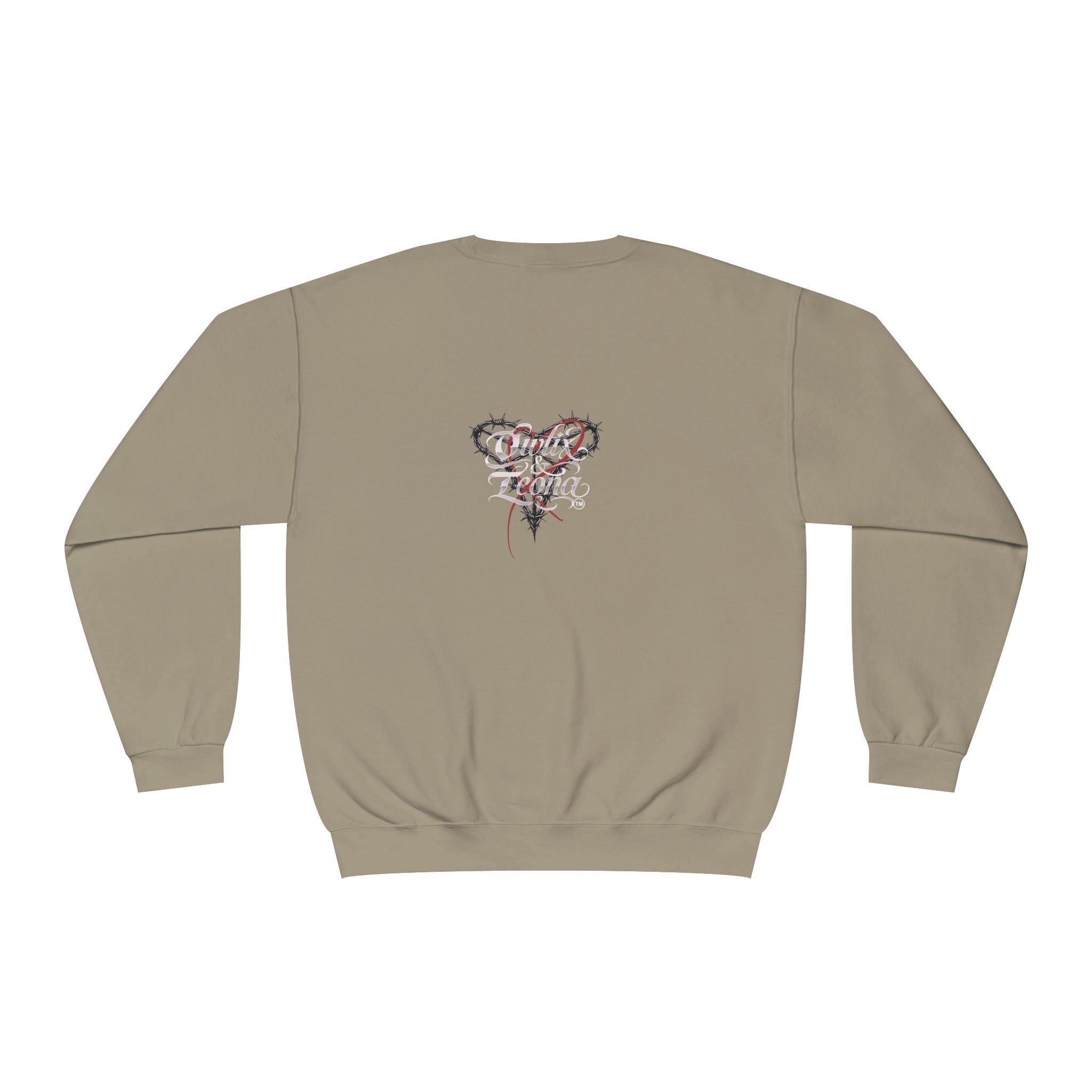 Owlix & Leona Graphic Crewneck Sweatshirt — Dual Animal Spirit Design