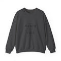 Crewneck Sweatshirt — Minimal 'Worth & Value' Inspirational Typography