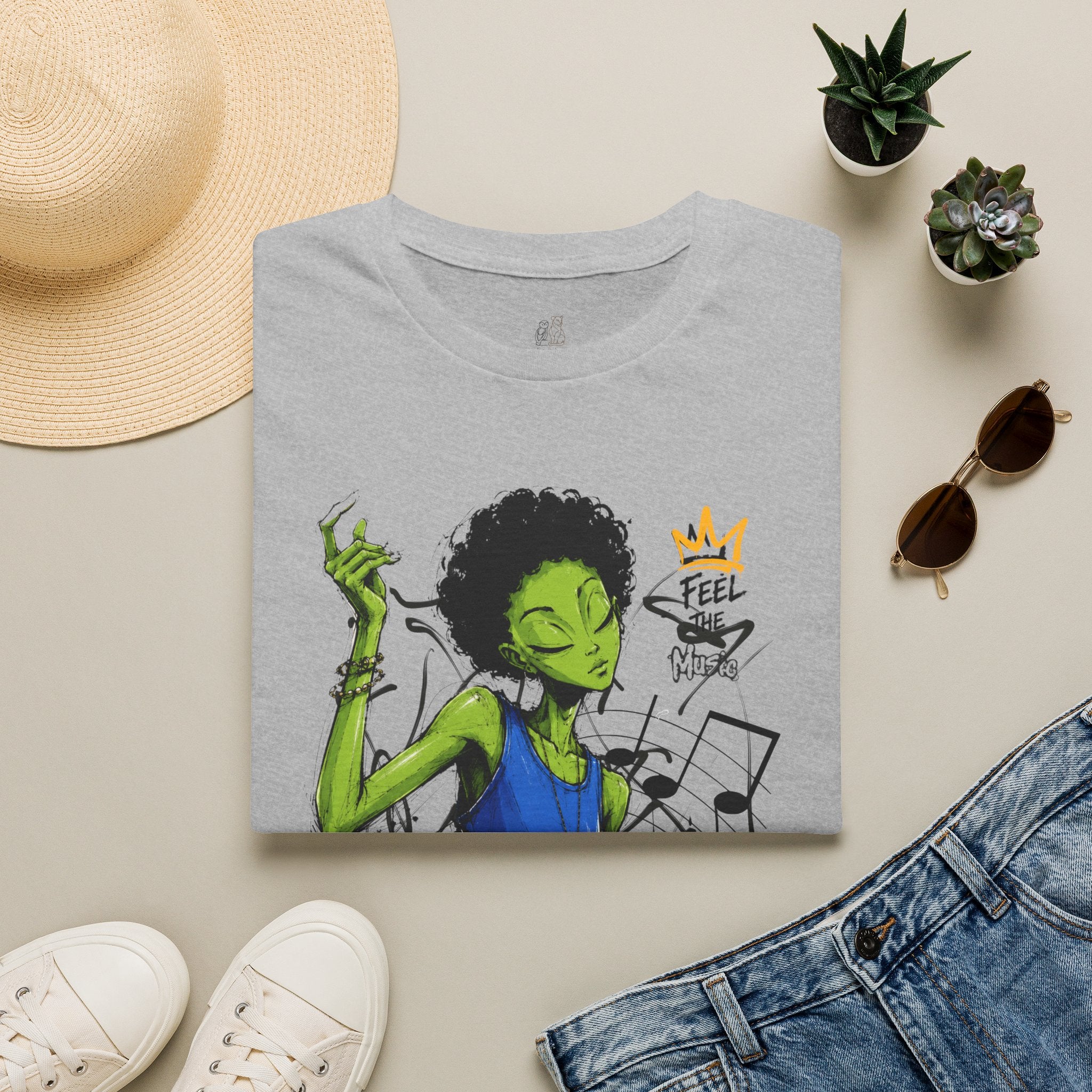 Music Vibes Graphic T-Shirt — 'Feel the Music' Tito-Tito & Ray Edition