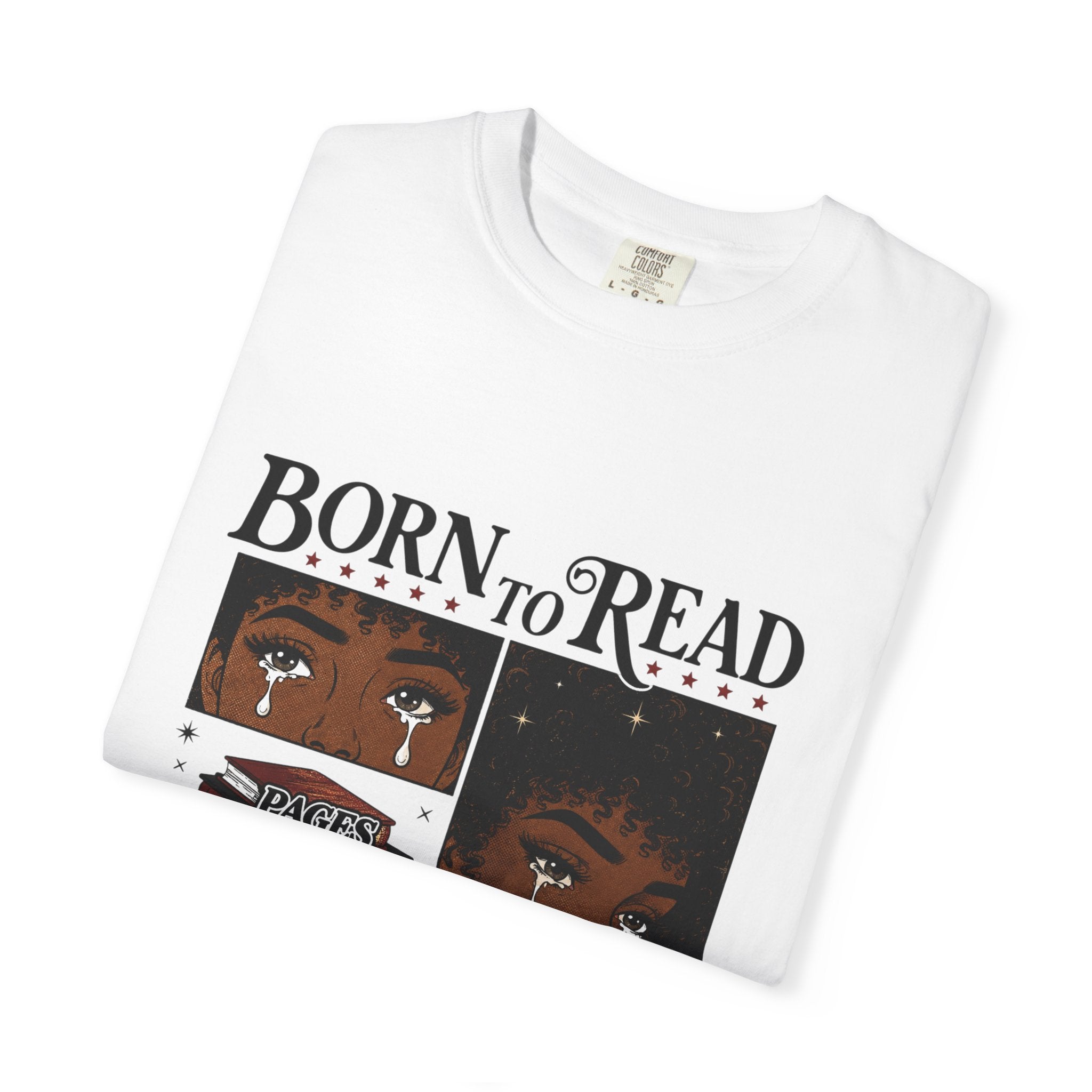 Born to Read, Forced to Work T-Shirt — Retro Comic Reading Graphic Tee