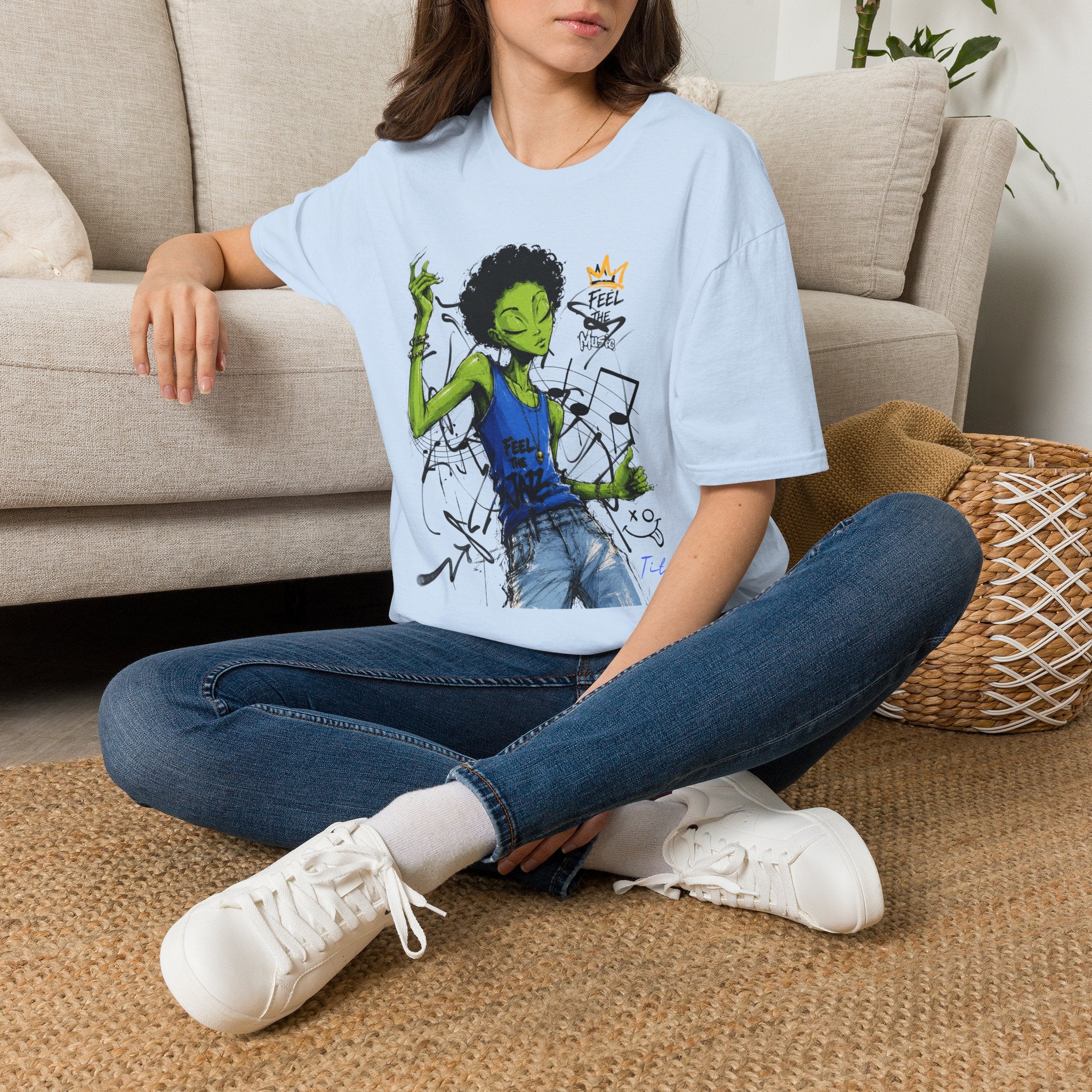 Music Vibes Graphic T-Shirt — 'Feel the Music' Tito-Tito & Ray Edition