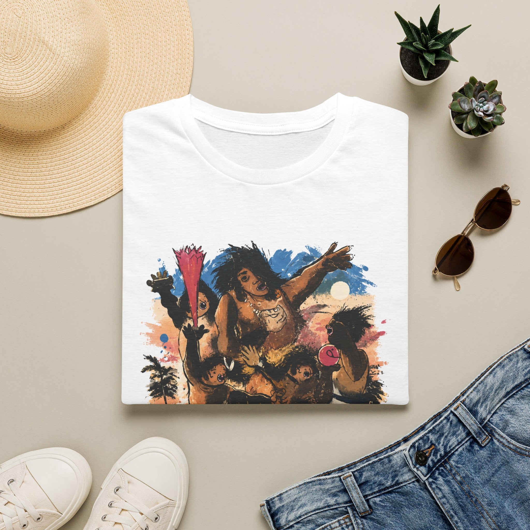 Booga Booga Surf Graphic T-Shirt — Tropical Retro Beach Vibes