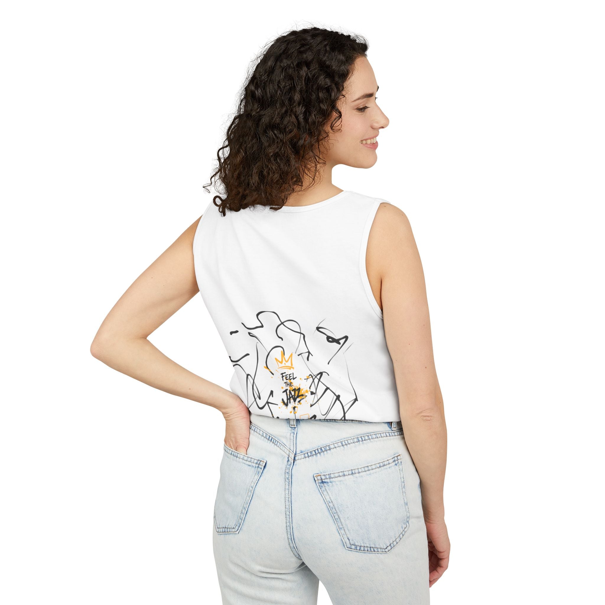 Alien Duo Graphic Tank Top — Retro Streetwear Art Tee-Tito & Raz Edition