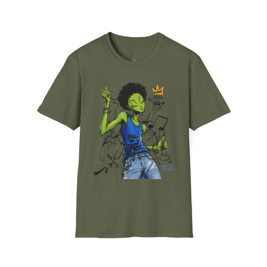Music Vibes Graphic T-Shirt — 'Feel the Music' Tito-Tito & Ray Edition