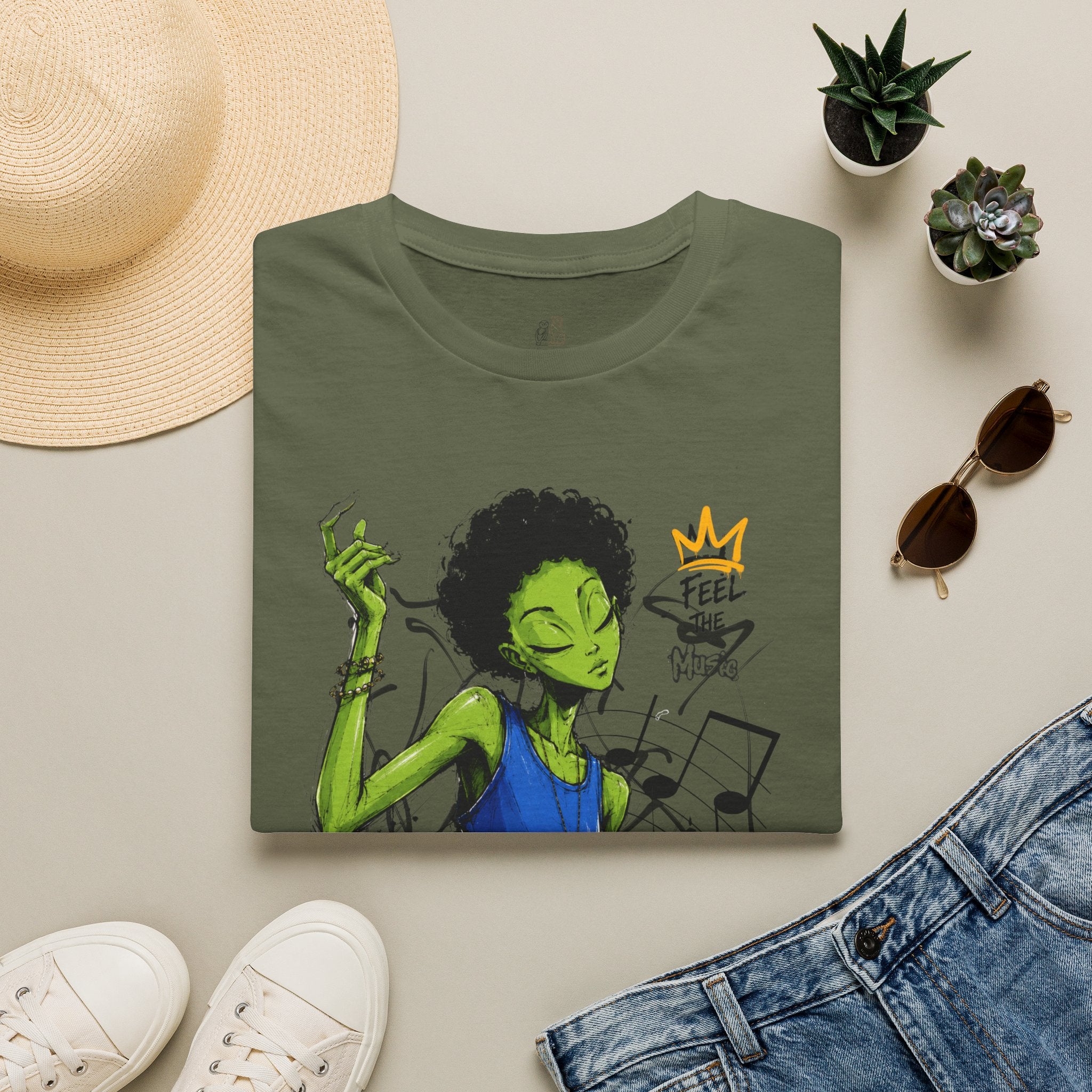 Music Vibes Graphic T-Shirt — 'Feel the Music' Tito-Tito & Ray Edition
