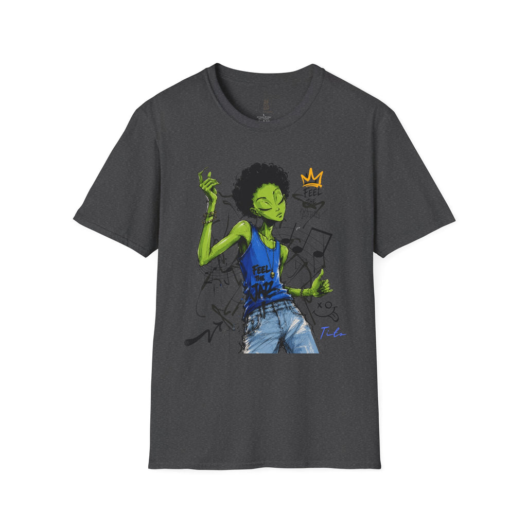 Music Vibes Graphic T-Shirt — 'Feel the Music' Tito-Tito & Ray Edition