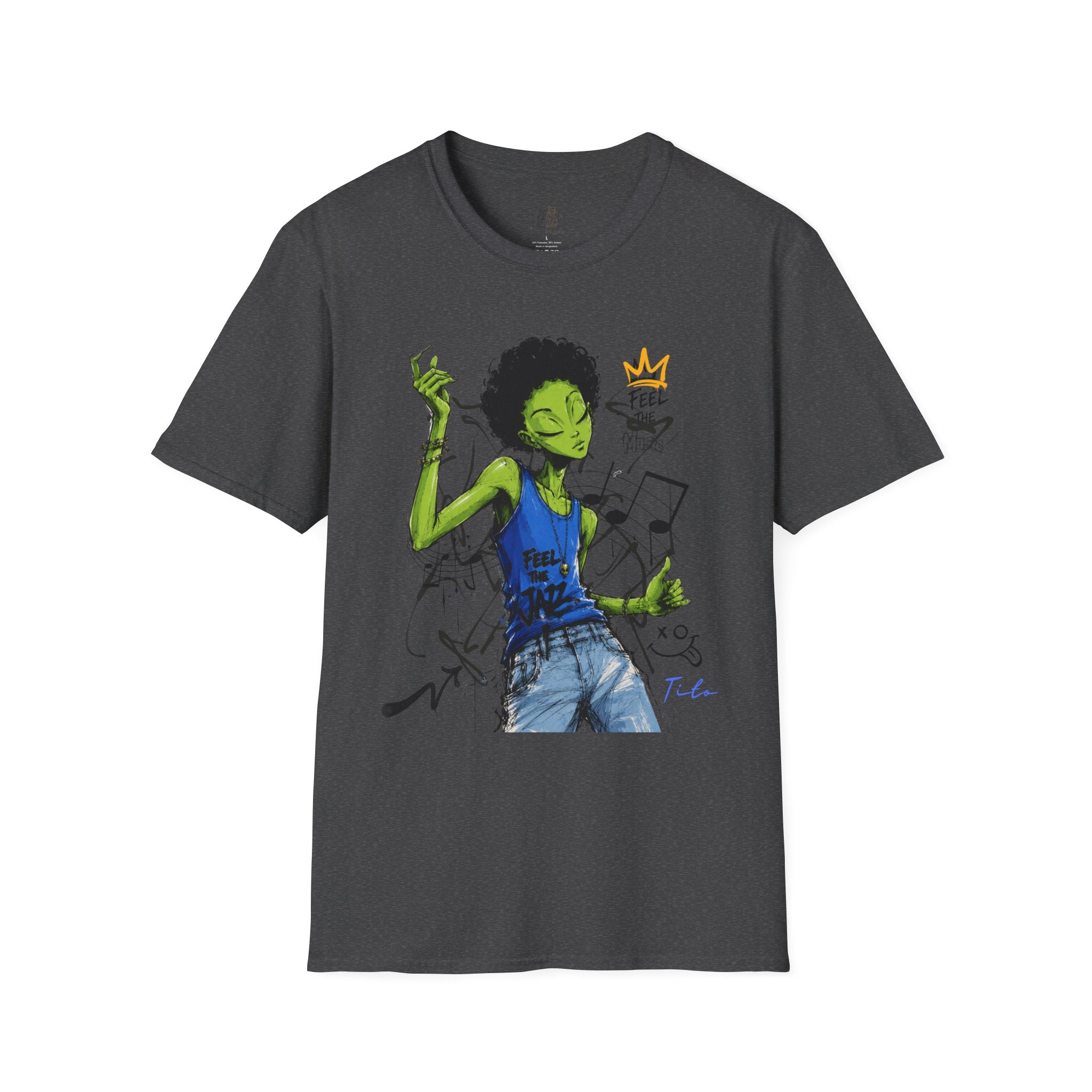 Music Vibes Graphic T-Shirt — 'Feel the Music' Tito-Tito & Ray Edition