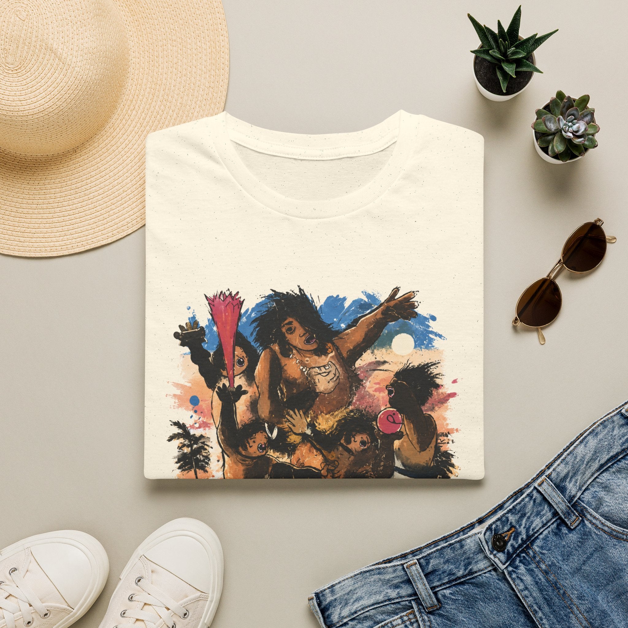 Booga Booga Surf Graphic T-Shirt — Tropical Retro Beach Vibes