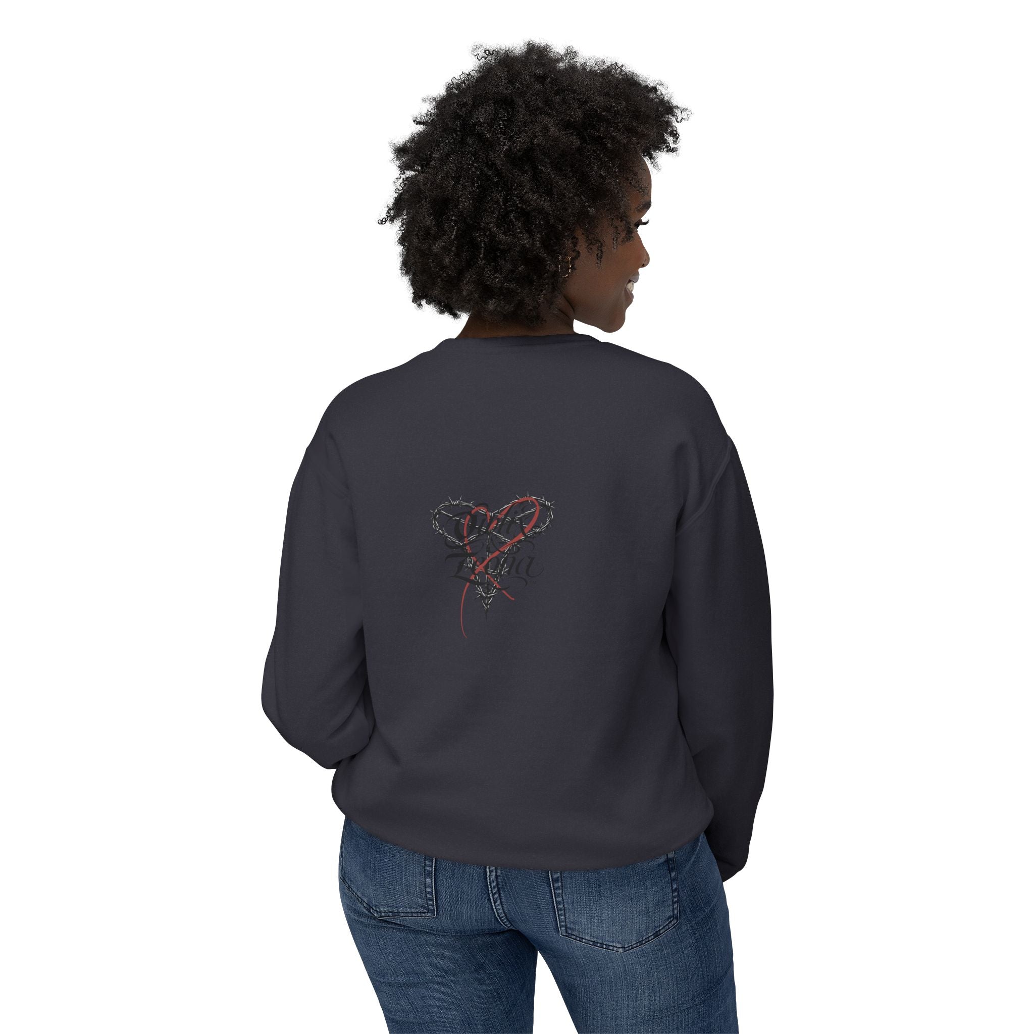 Melanin Pride Crewneck Sweatshirt — Elegant Portrait Graphic