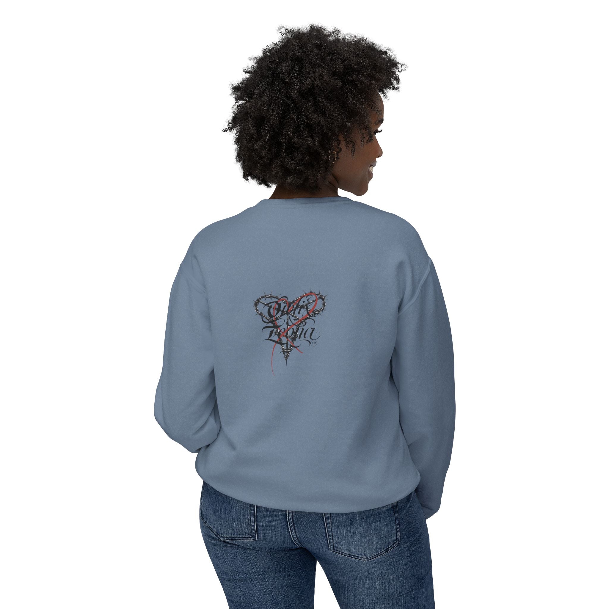 Melanin Pride Crewneck Sweatshirt — Elegant Portrait Graphic