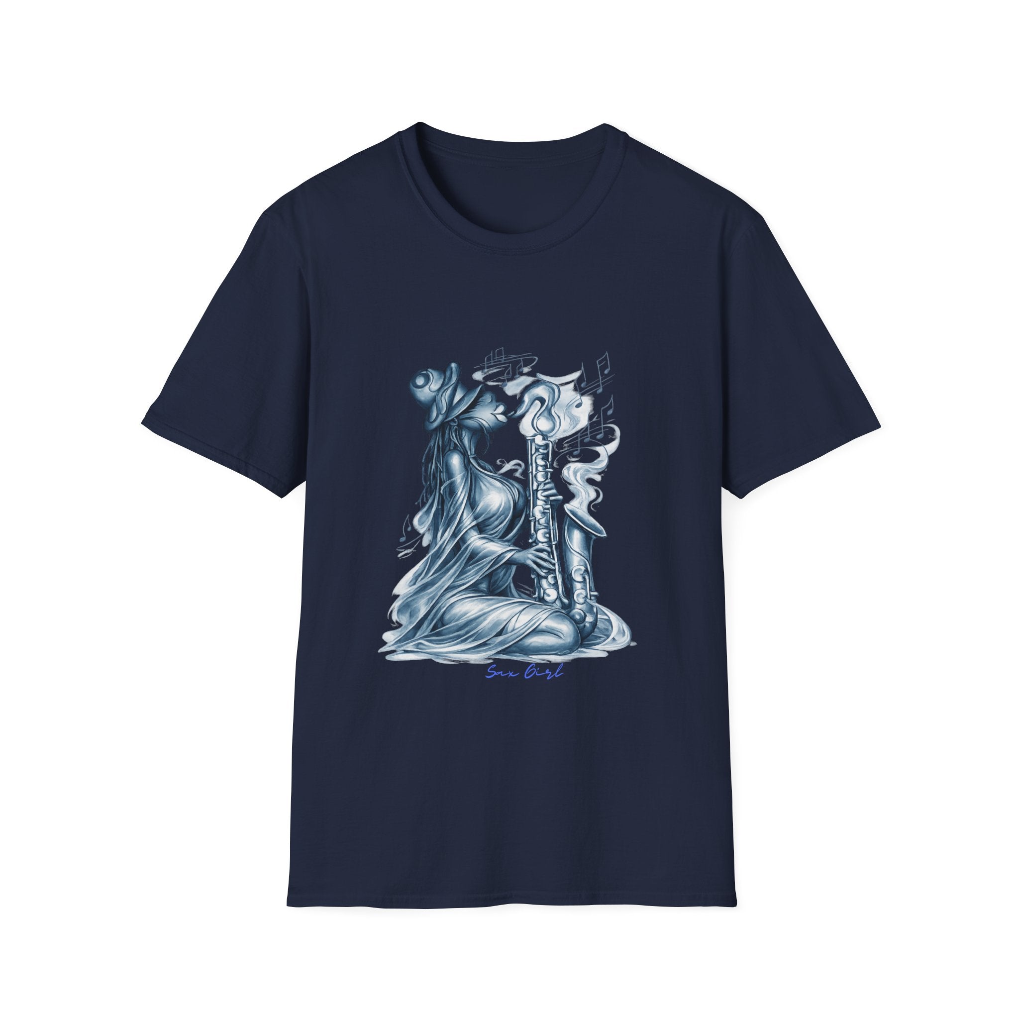 Saxophone Soul T-Shirt — Jazz Musician Silhouette Graphic