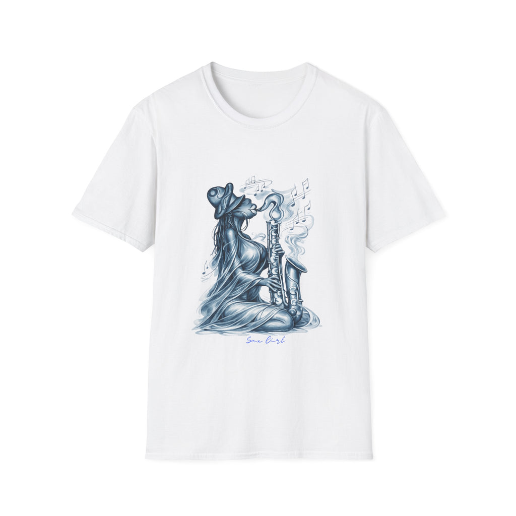 Saxophone Soul T-Shirt — Jazz Musician Silhouette Graphic