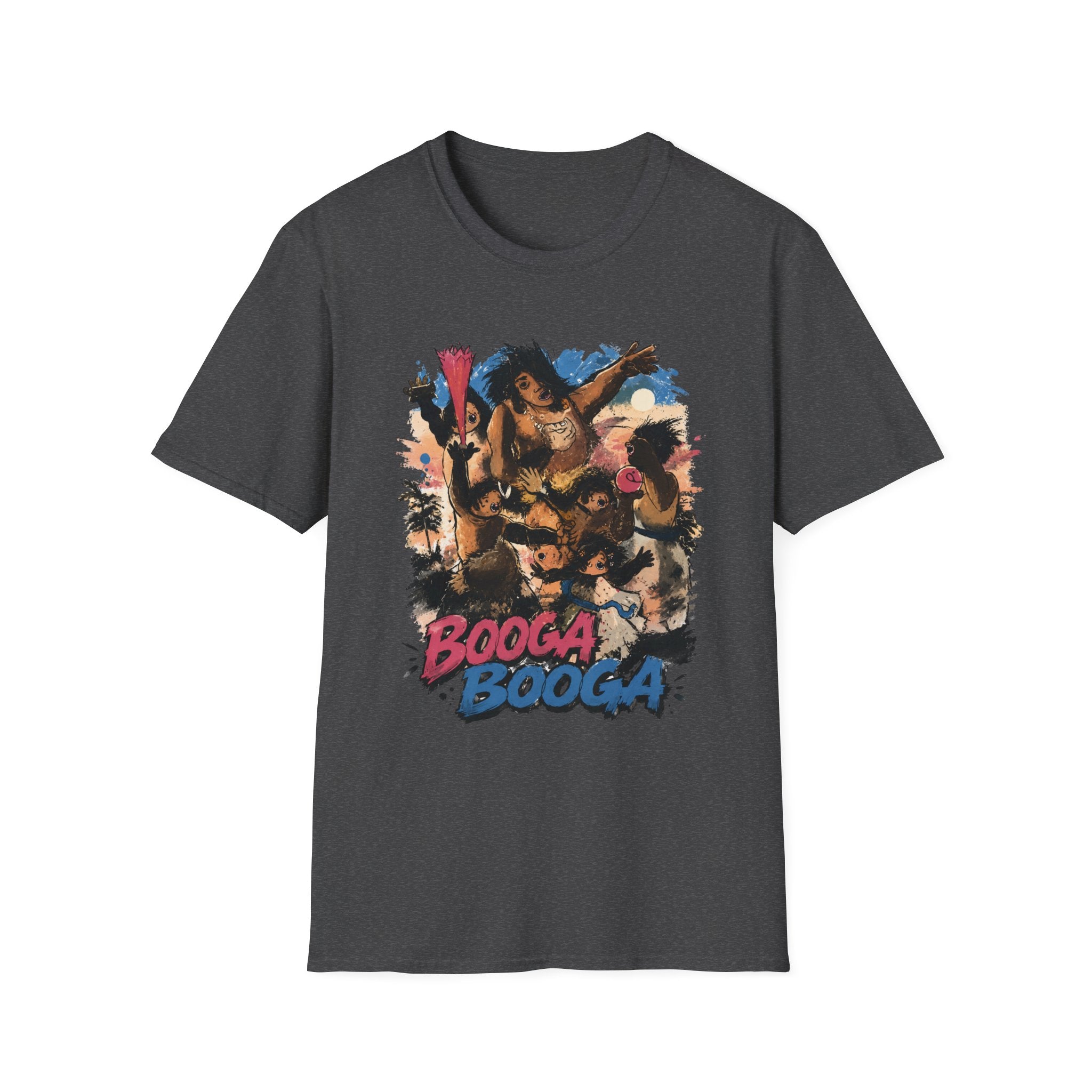 Booga Booga Surf Graphic T-Shirt — Tropical Retro Beach Vibes