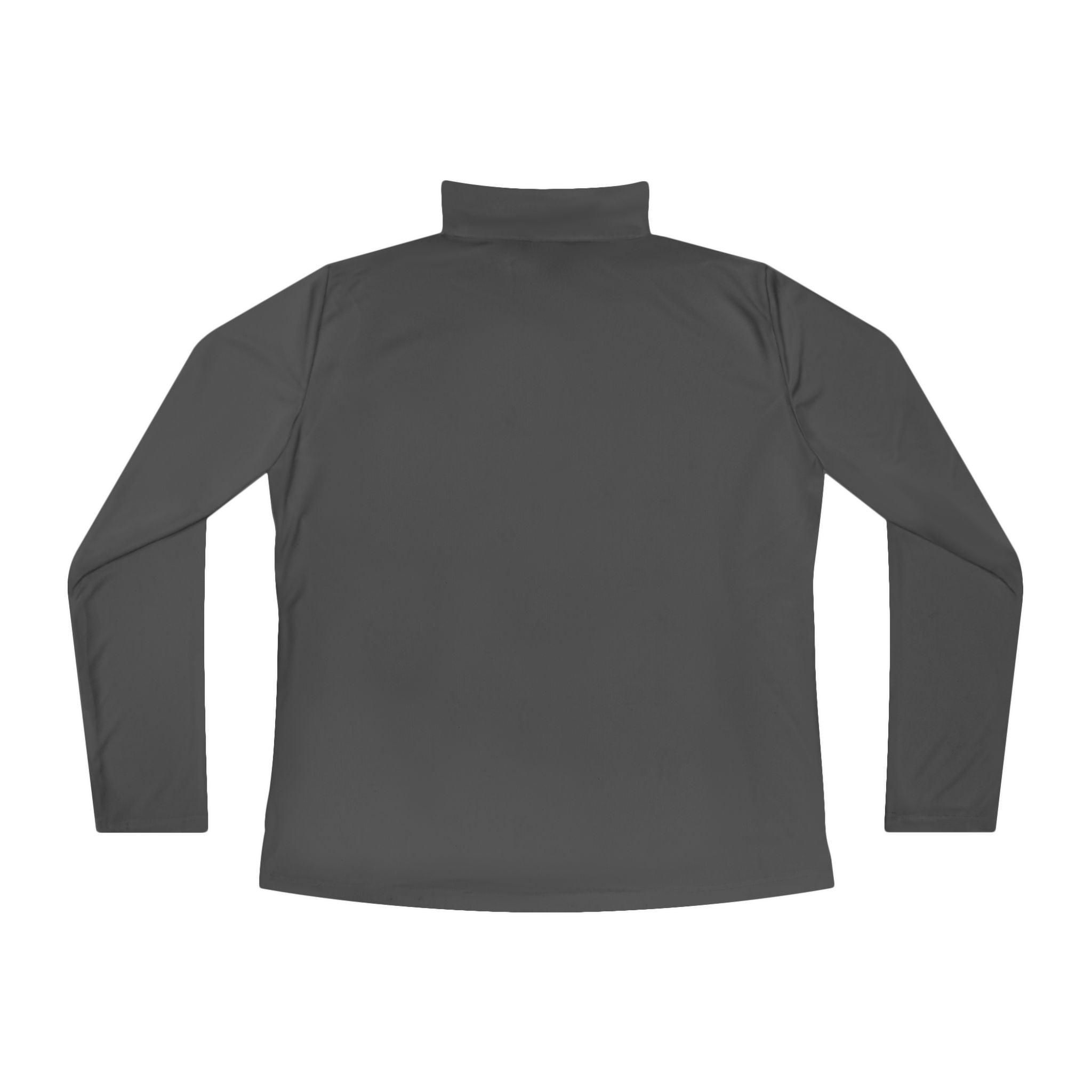 Ladies Quarter-Zip Pullover — Green Alien Pose Embroidered Performance Top