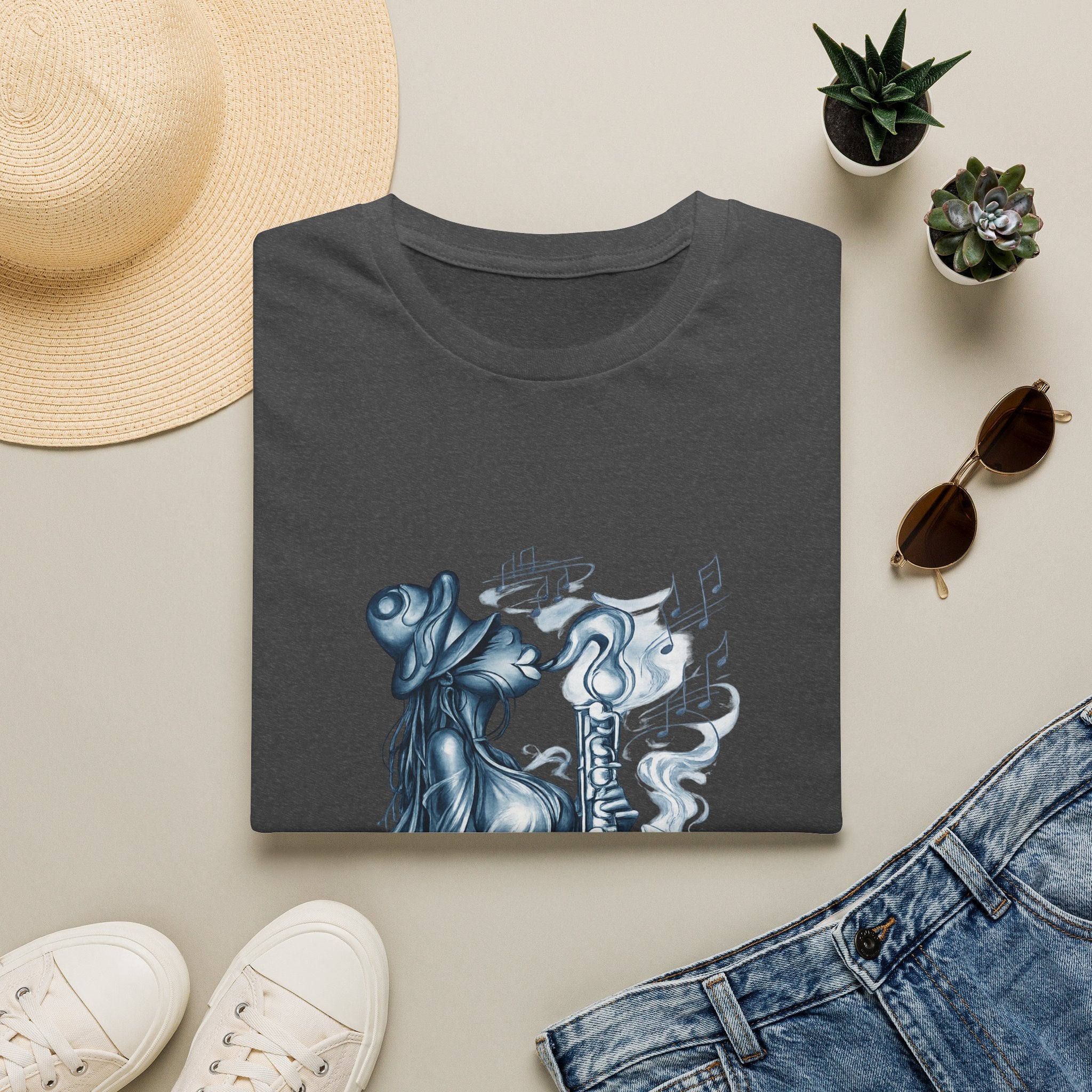 Saxophone Soul T-Shirt — Jazz Musician Silhouette Graphic