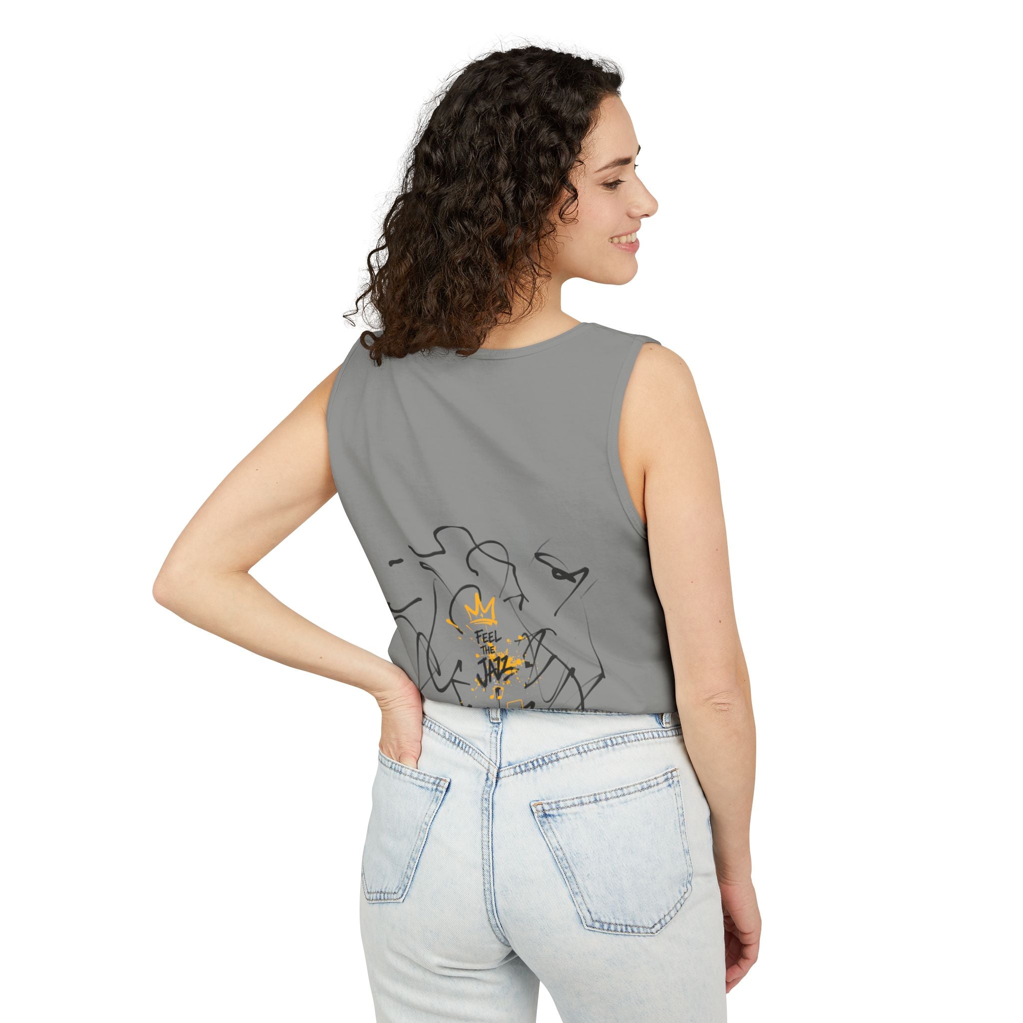 Alien Duo Graphic Tank Top — Retro Streetwear Art Tee-Tito & Raz Edition