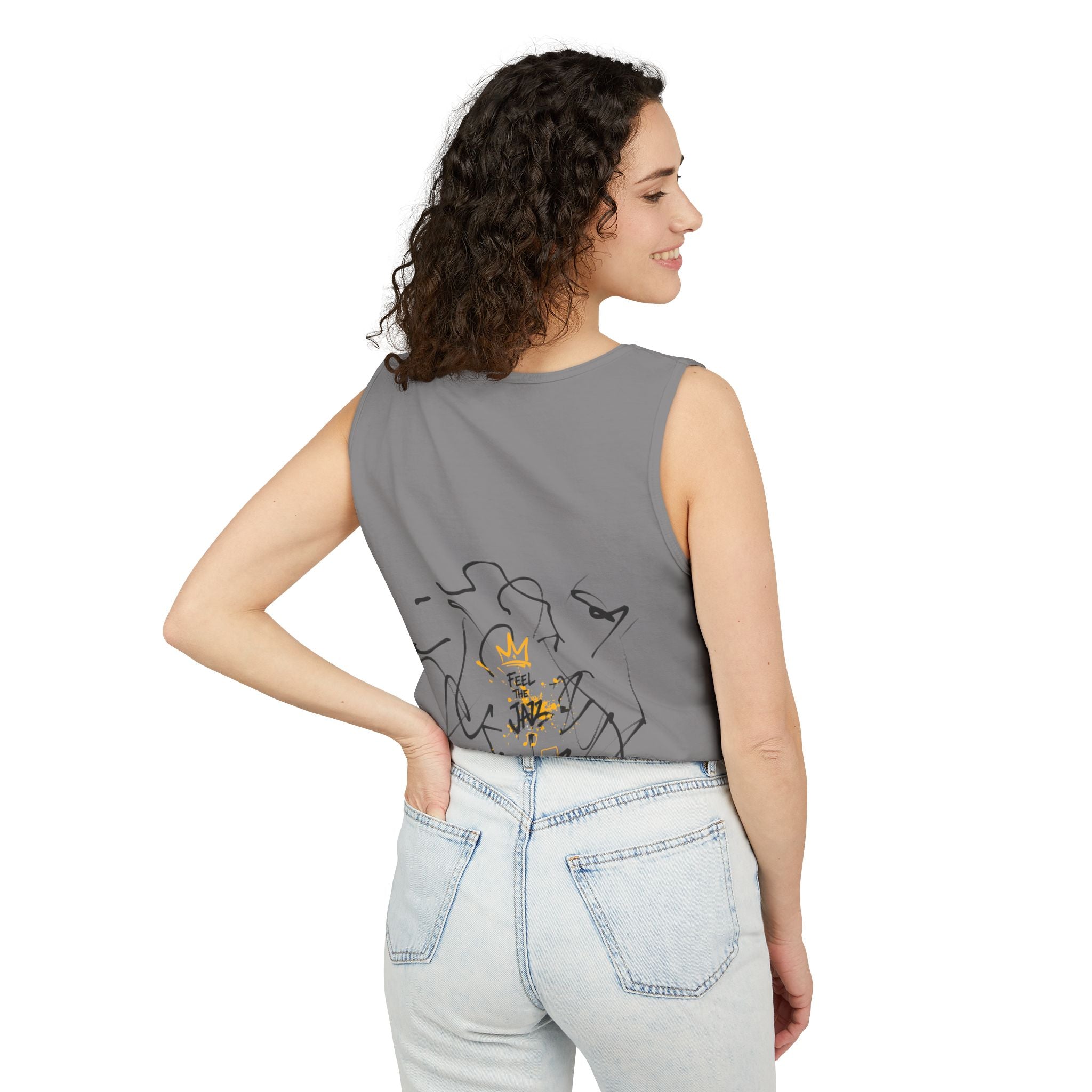 Alien Duo Graphic Tank Top — Retro Streetwear Art Tee-Tito & Raz Edition