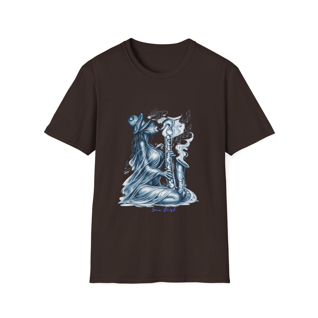 Saxophone Soul T-Shirt — Jazz Musician Silhouette Graphic