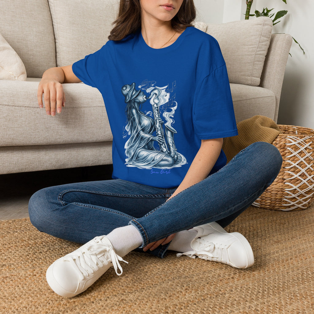 Saxophone Soul T-Shirt — Jazz Musician Silhouette Graphic