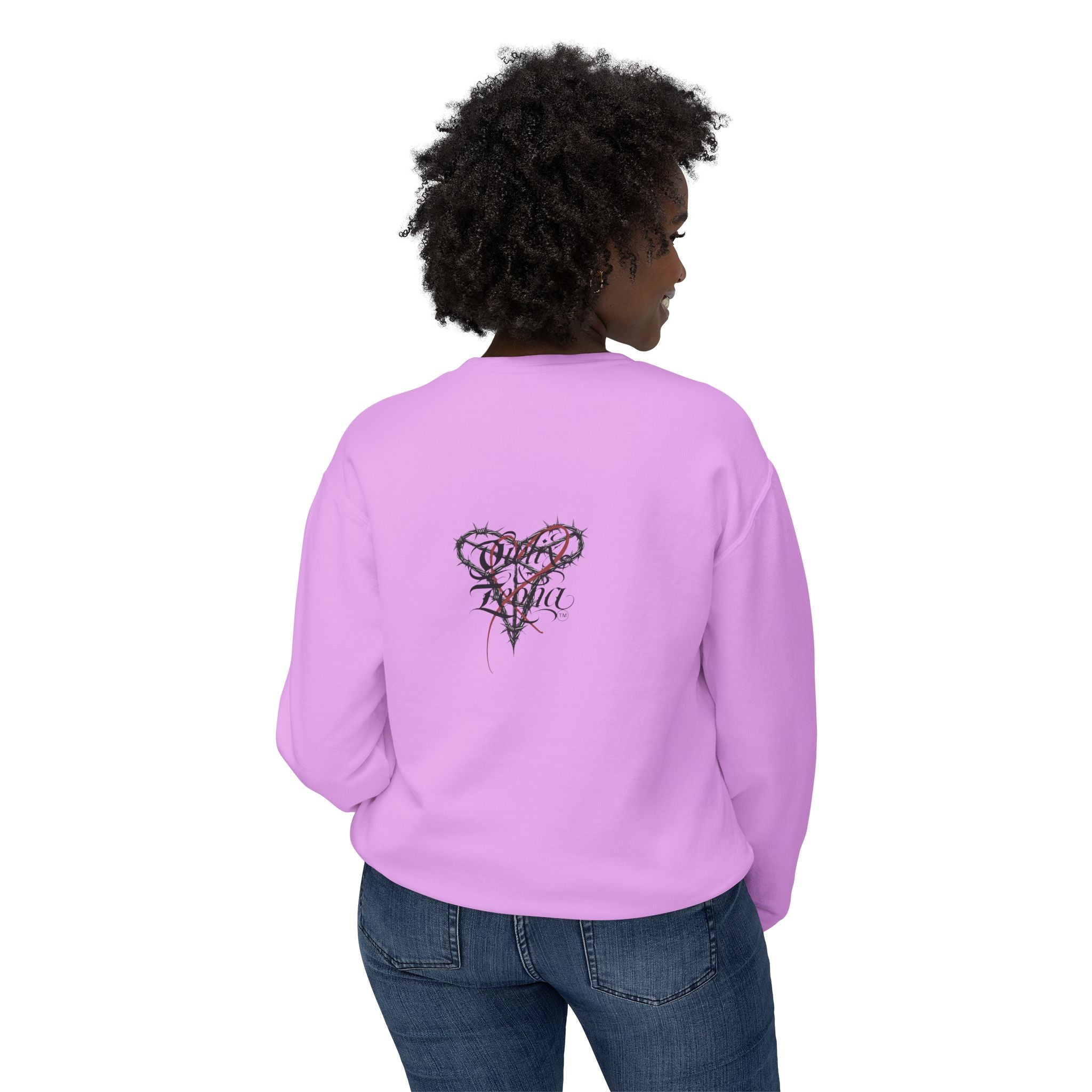 Crewneck Sweatshirt — 'Me La Nin' Melanin Portrait Graphic-Fall Collection