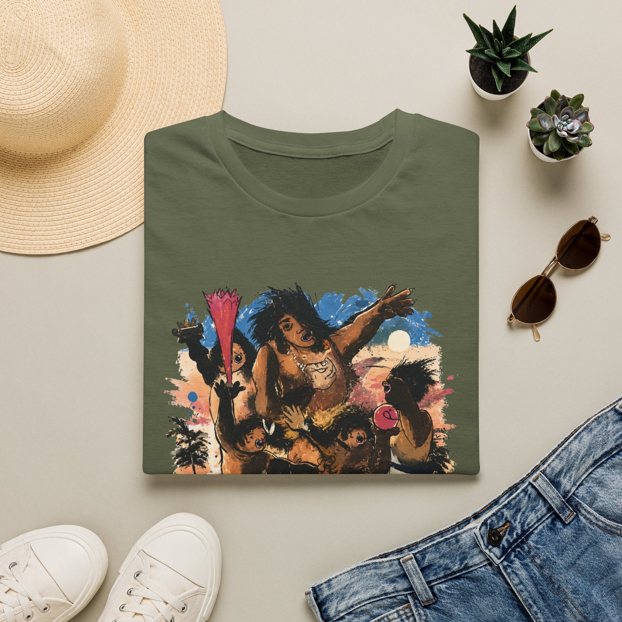 Booga Booga Surf Graphic T-Shirt — Tropical Retro Beach Vibes