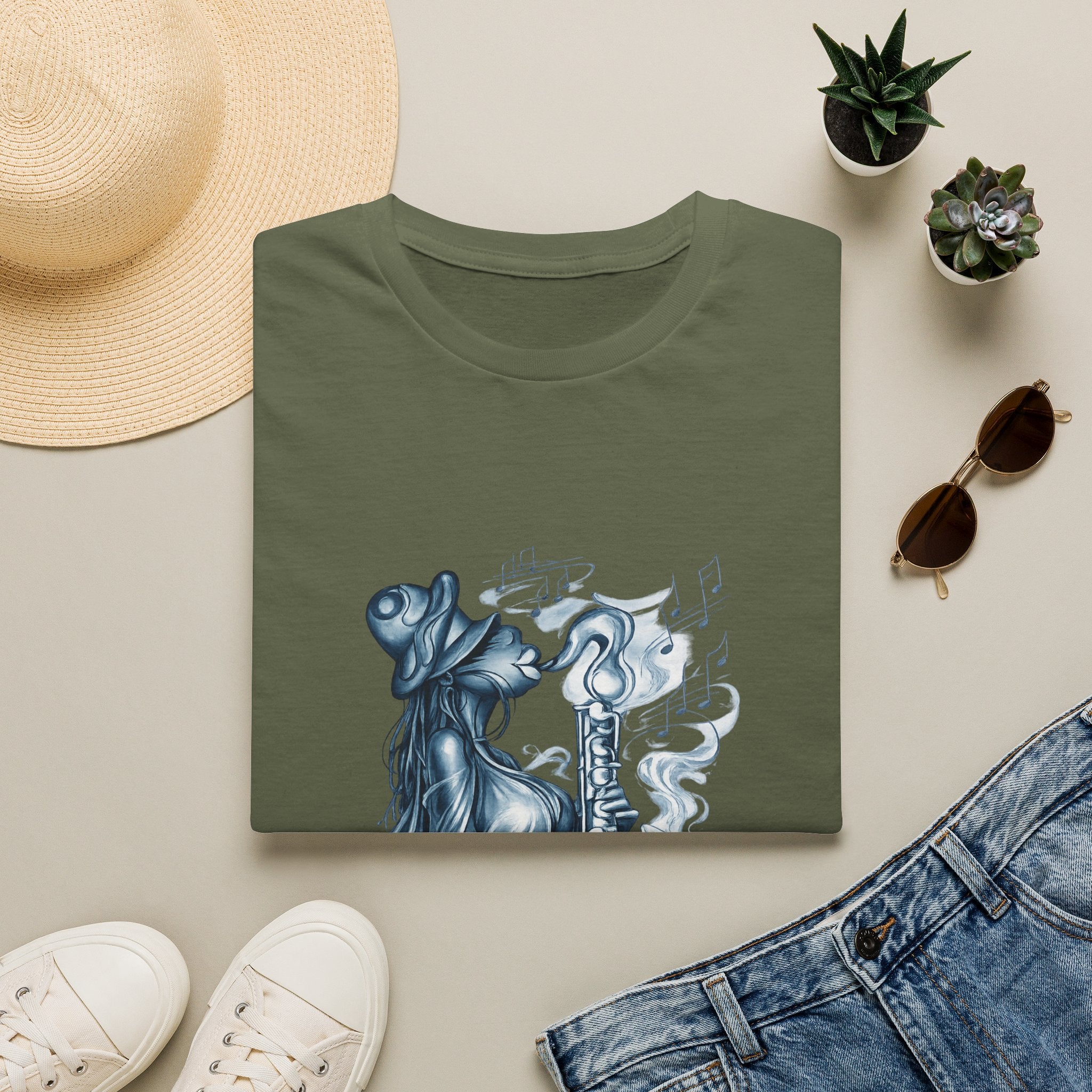 Saxophone Soul T-Shirt — Jazz Musician Silhouette Graphic