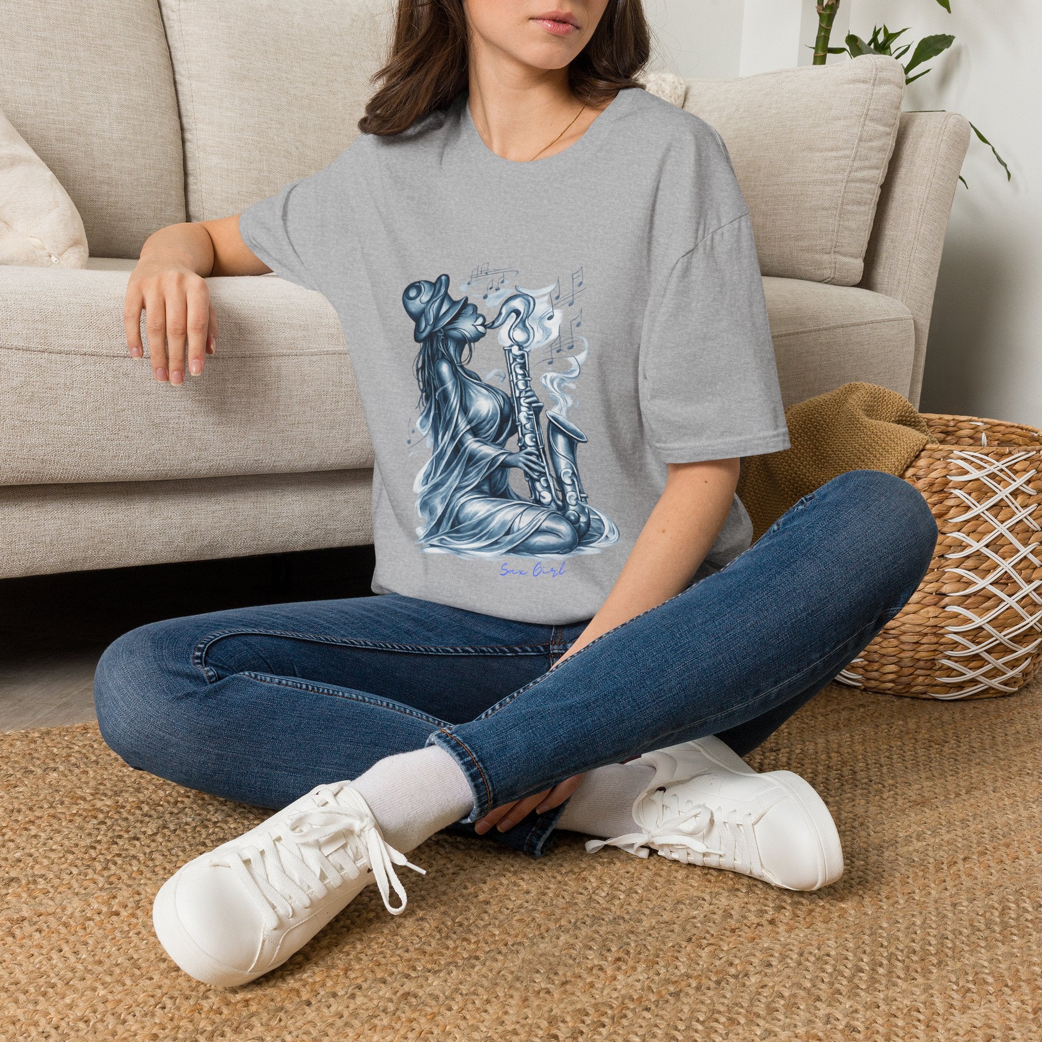 Saxophone Soul T-Shirt — Jazz Musician Silhouette Graphic