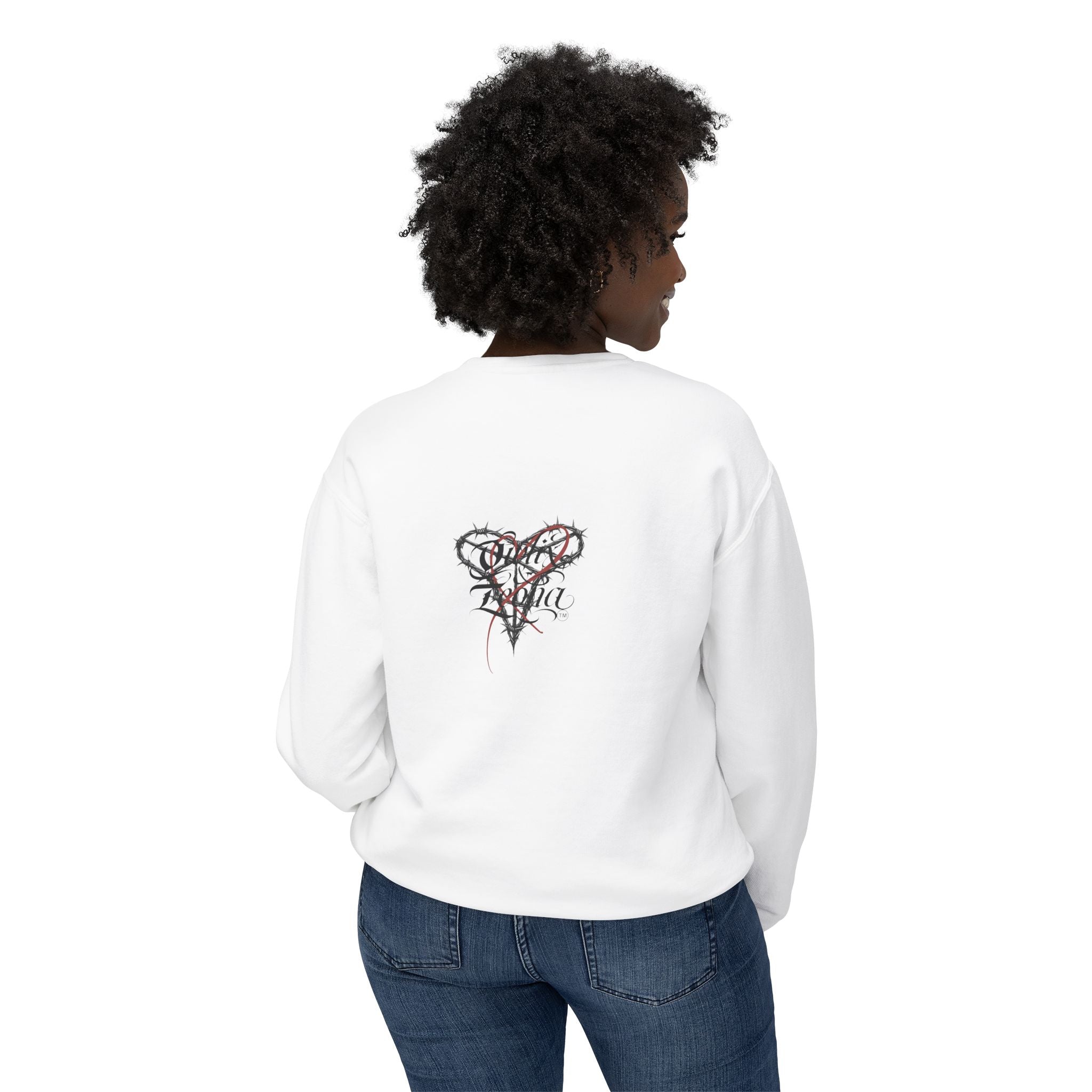 Melanin Pride Crewneck Sweatshirt — Elegant Portrait Graphic