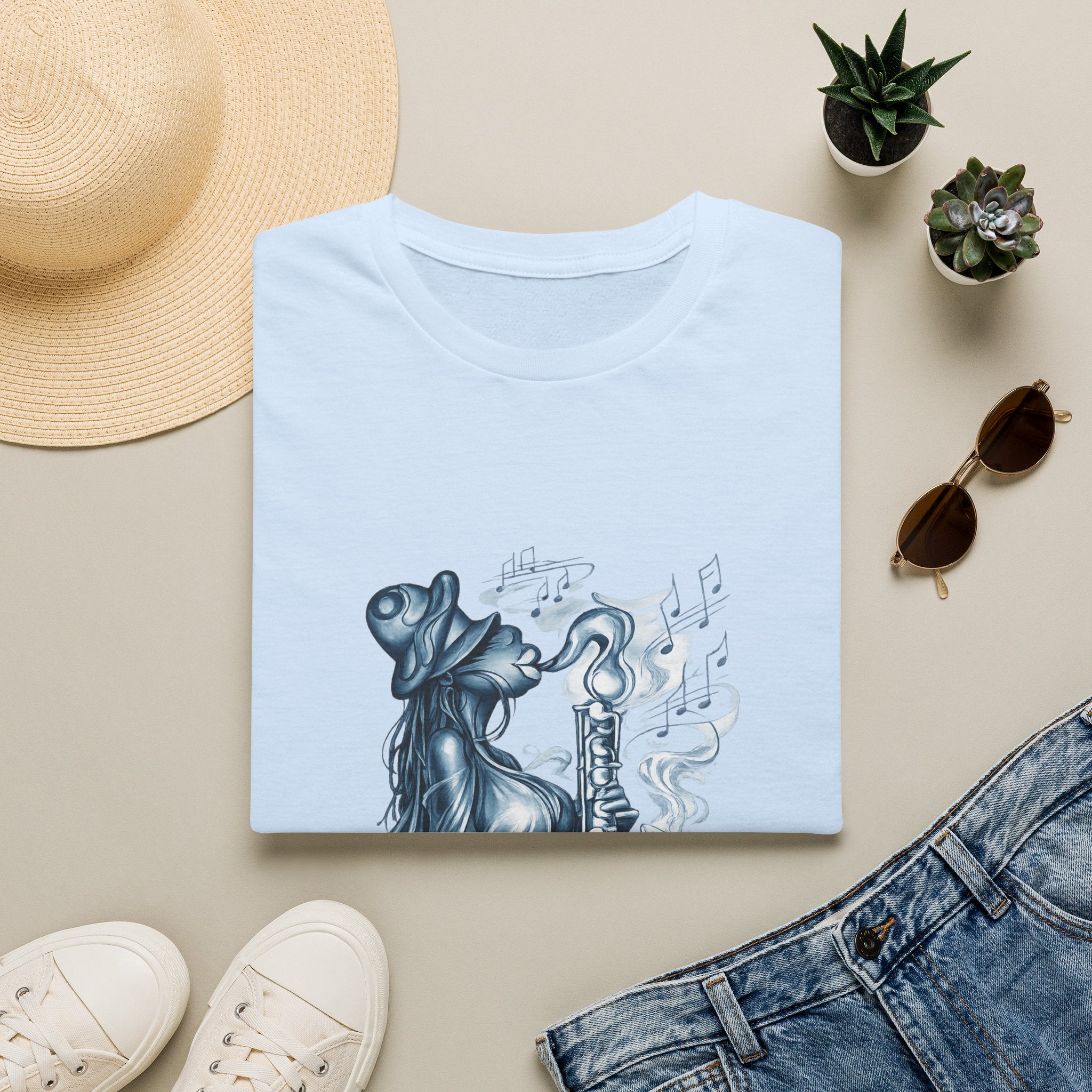 Saxophone Soul T-Shirt — Jazz Musician Silhouette Graphic