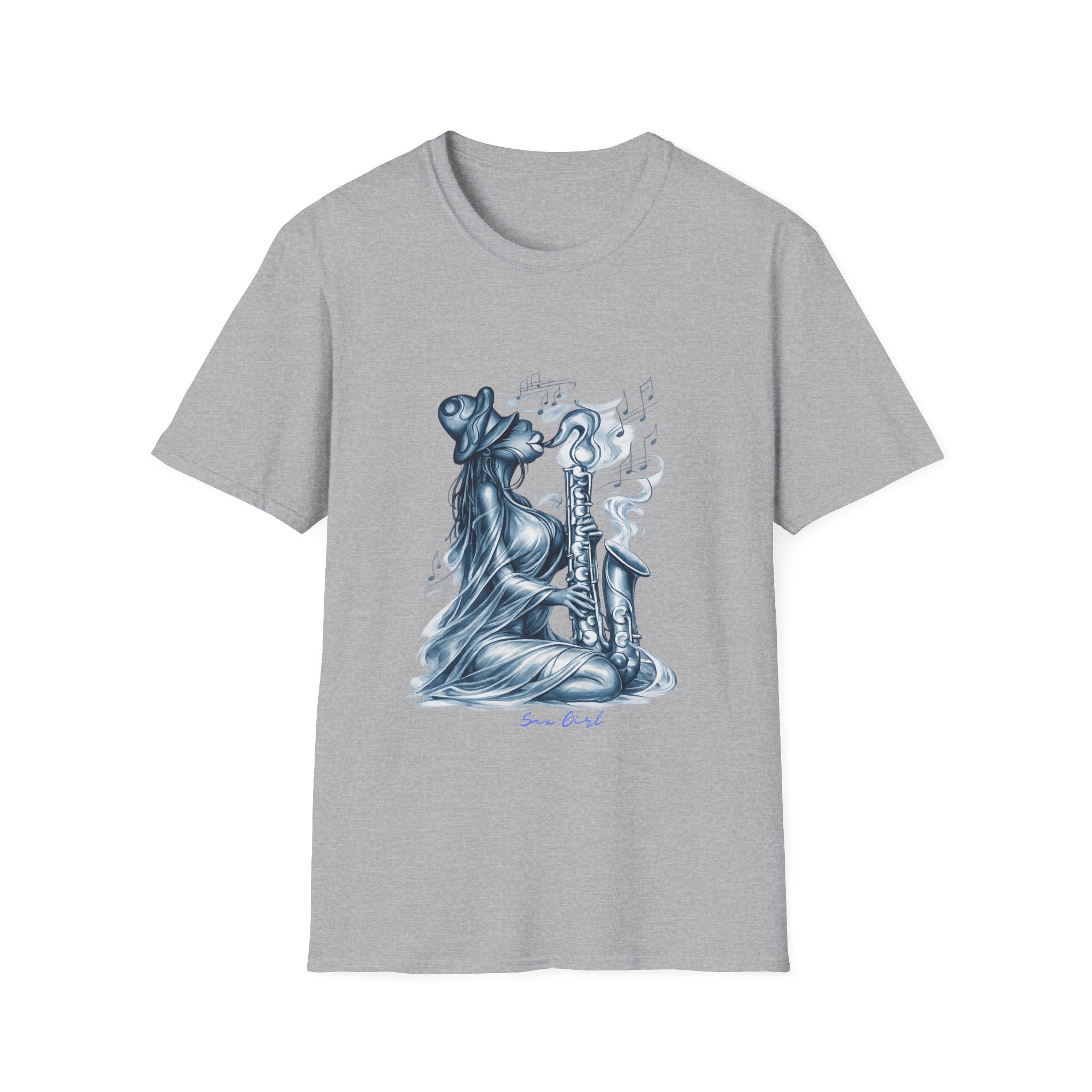 Saxophone Soul T-Shirt — Jazz Musician Silhouette Graphic
