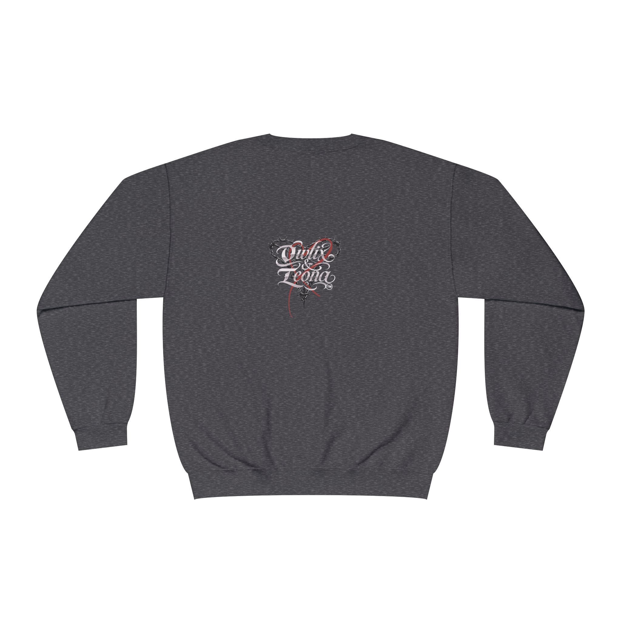 Owlix & Leona Graphic Crewneck Sweatshirt — Dual Animal Spirit Design