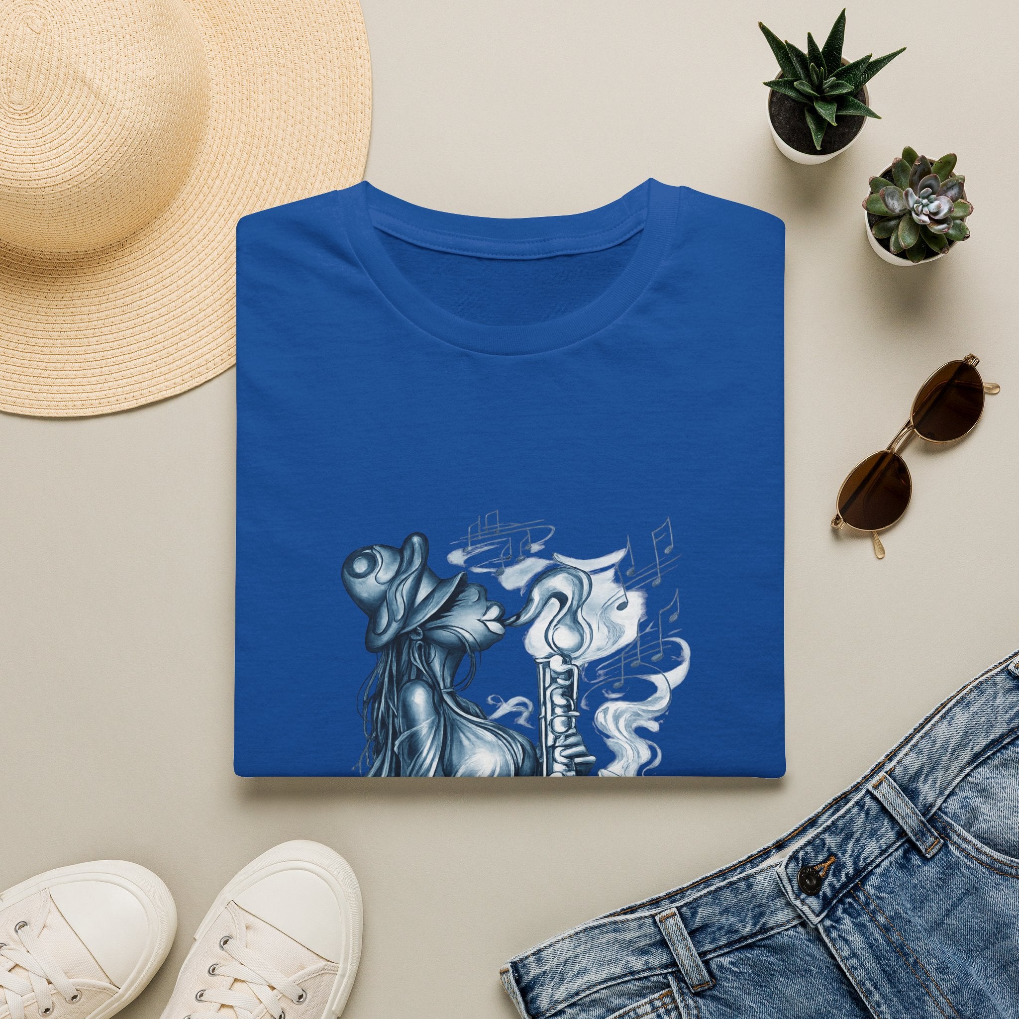 Saxophone Soul T-Shirt — Jazz Musician Silhouette Graphic