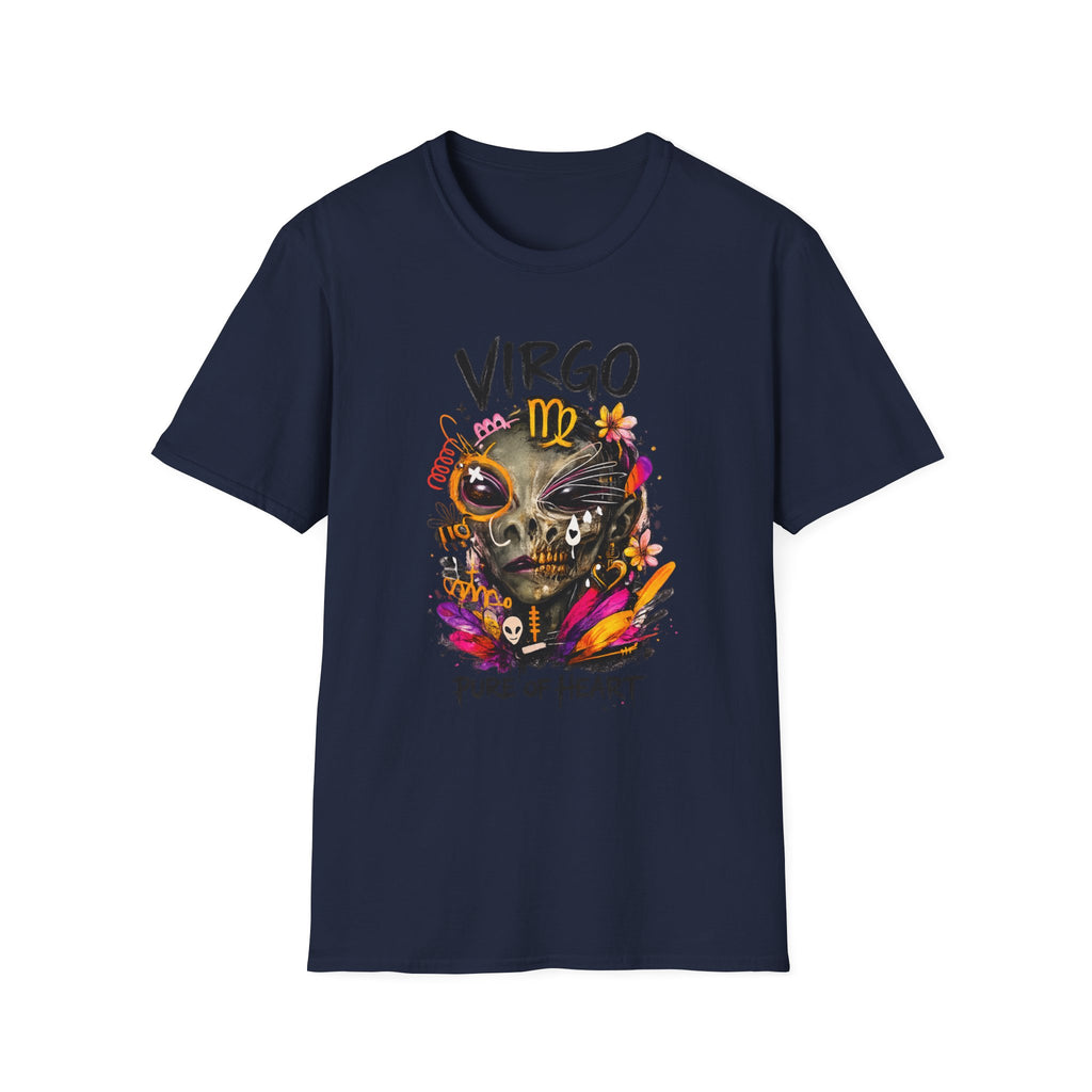 Virgo Skull Zodiac T-Shirt — "Pure of Heart" Astrology Tee