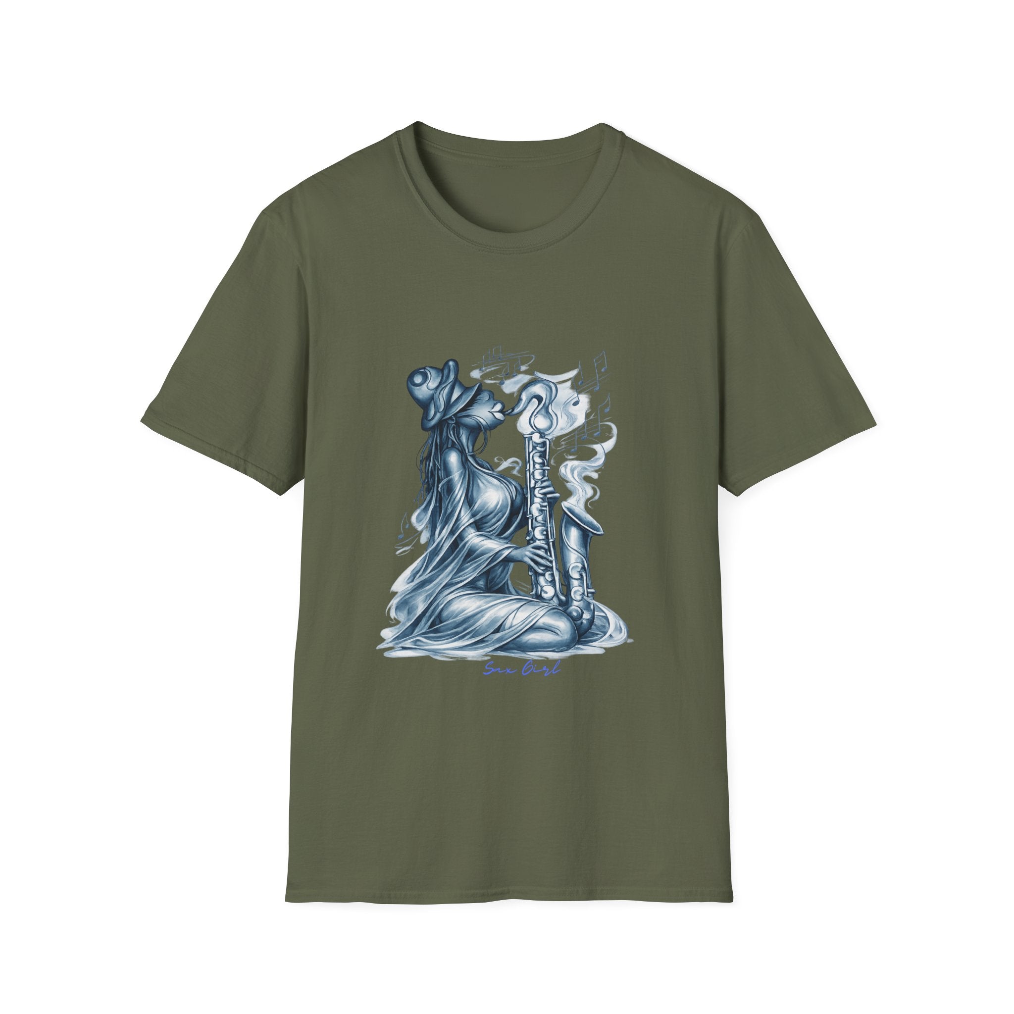 Saxophone Soul T-Shirt — Jazz Musician Silhouette Graphic