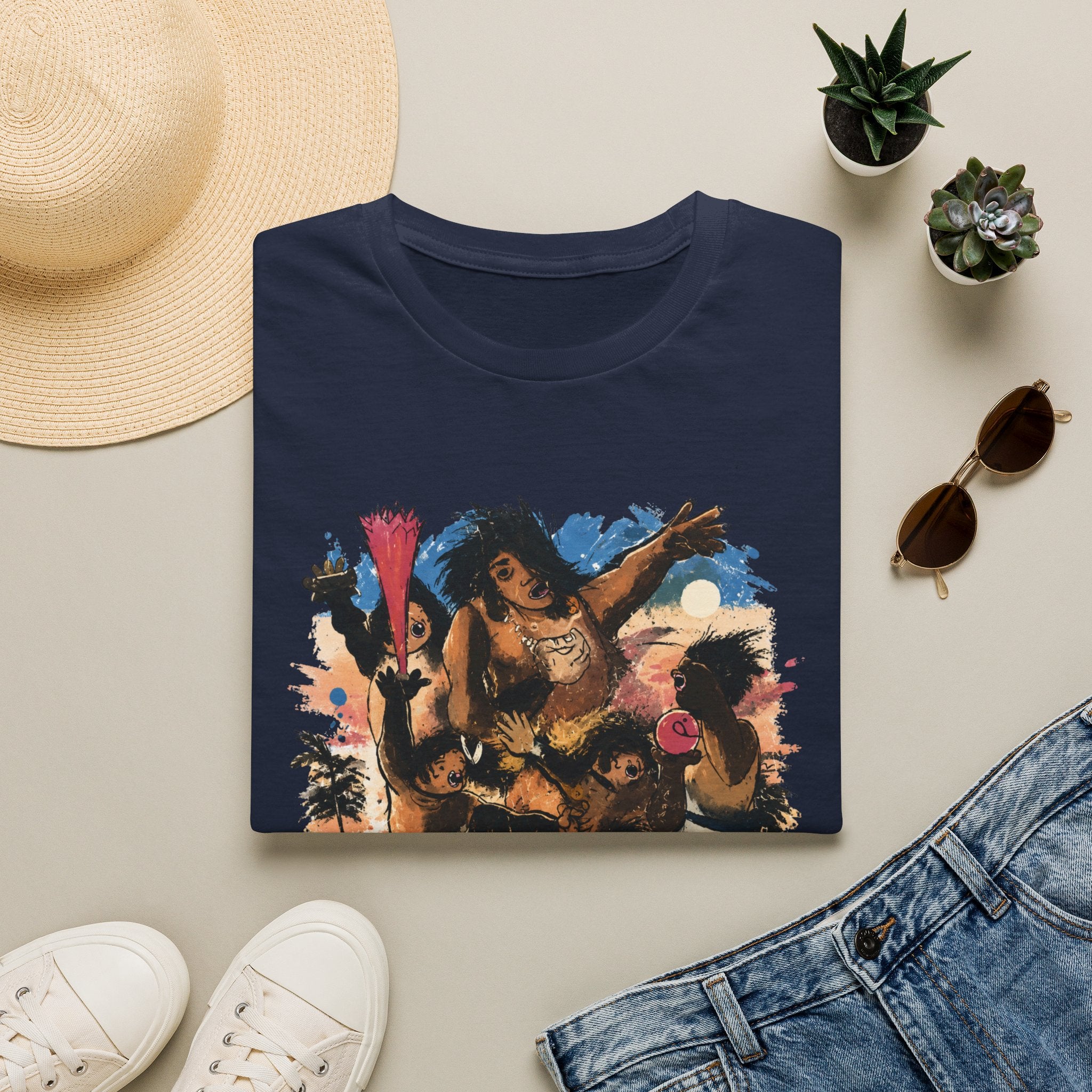 Booga Booga Surf Graphic T-Shirt — Tropical Retro Beach Vibes