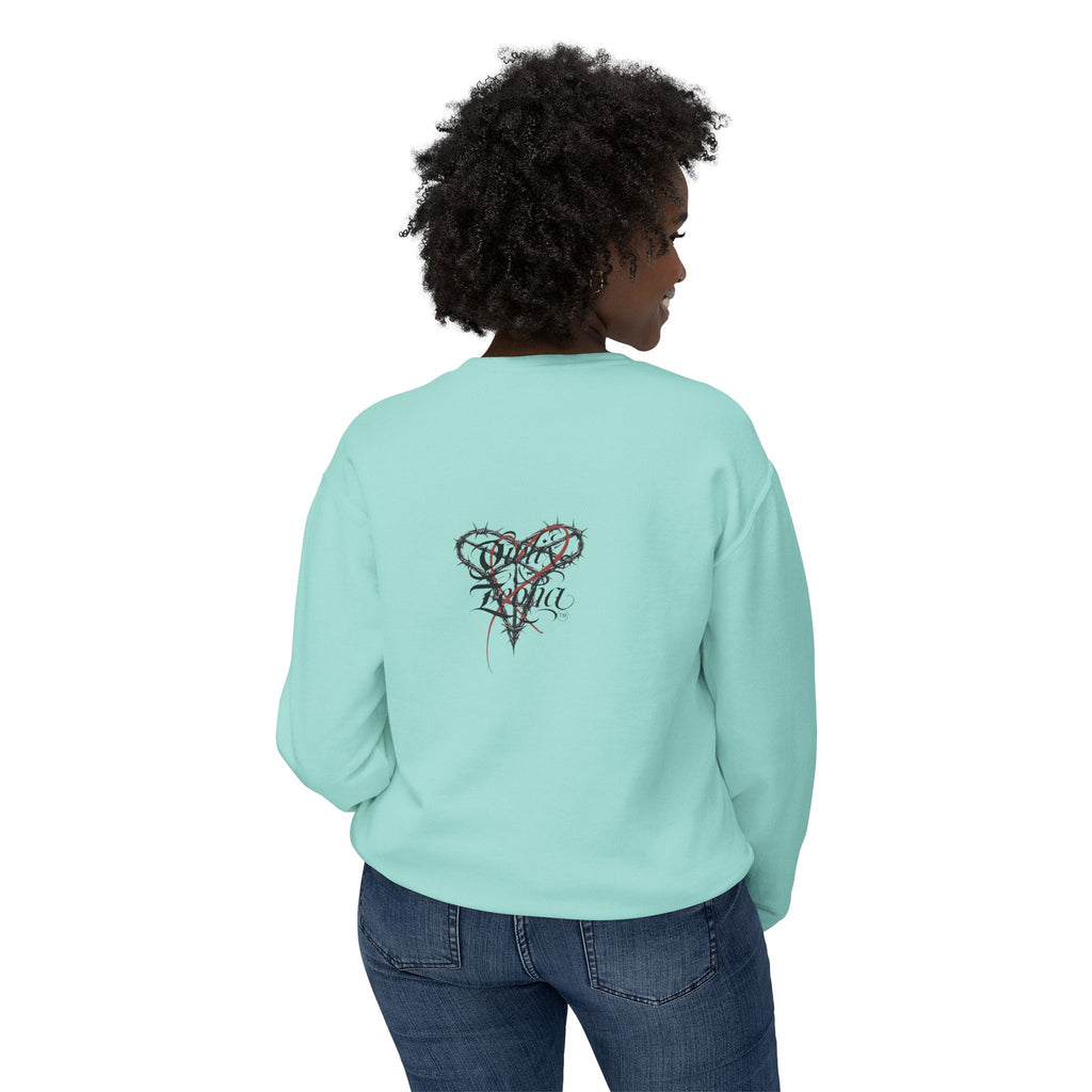 Crewneck Sweatshirt — 'Me La Nin' Melanin Portrait Graphic-Fall Collection