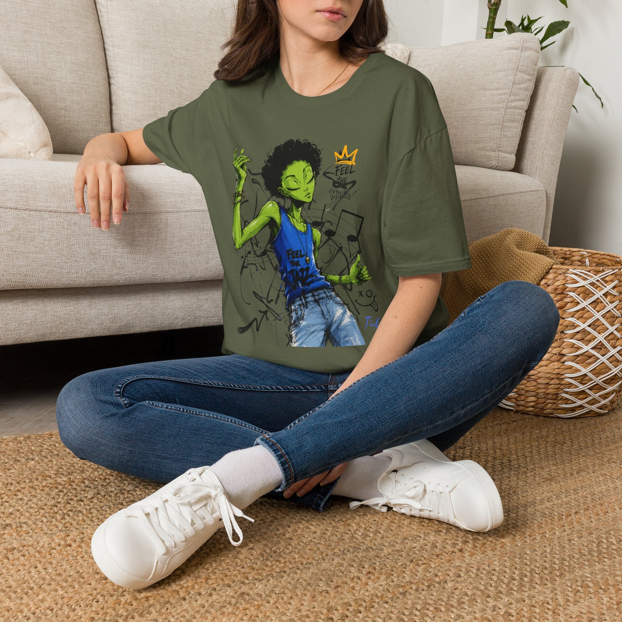 Music Vibes Graphic T-Shirt — 'Feel the Music' Tito-Tito & Ray Edition