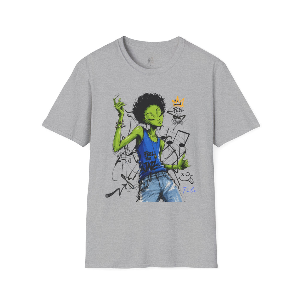 Music Vibes Graphic T-Shirt — 'Feel the Music' Tito-Tito & Ray Edition