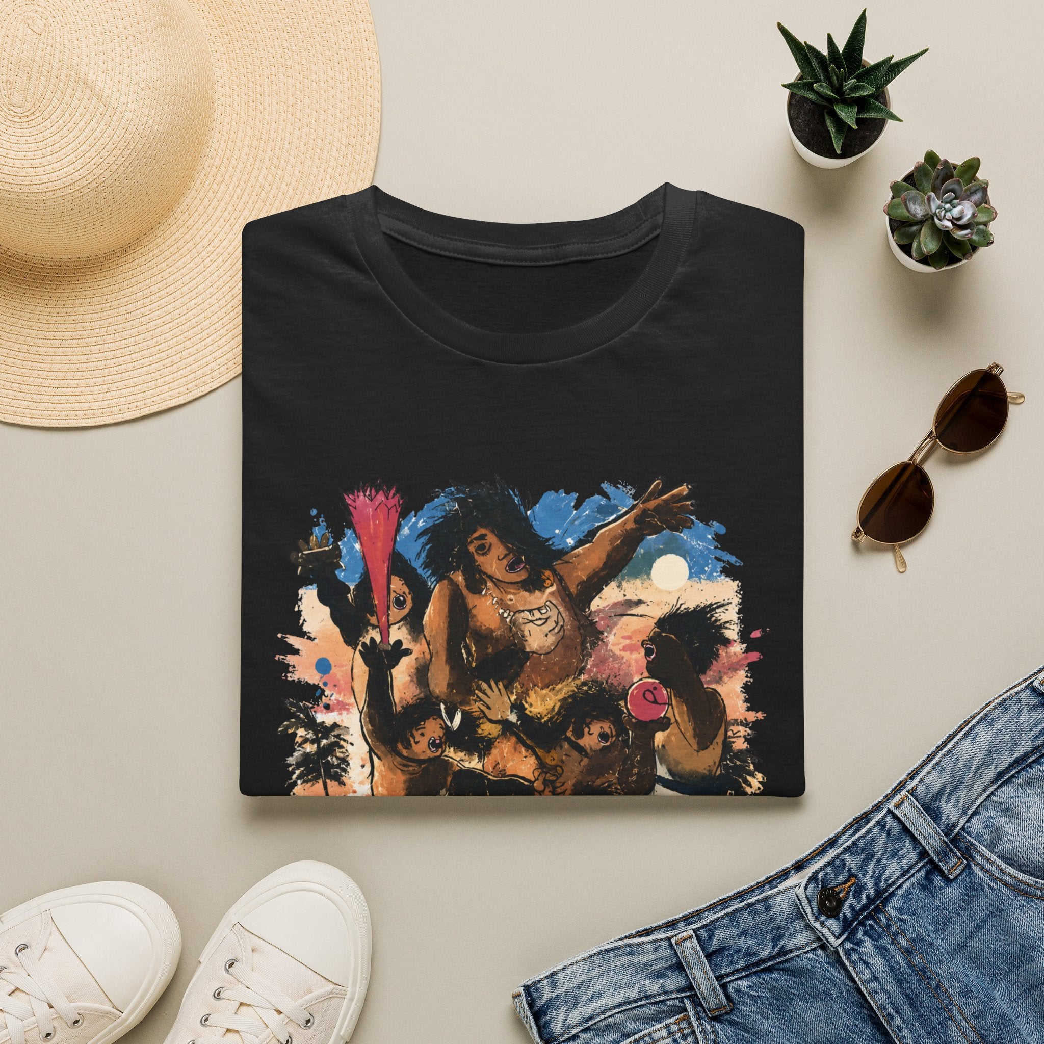Booga Booga Surf Graphic T-Shirt — Tropical Retro Beach Vibes