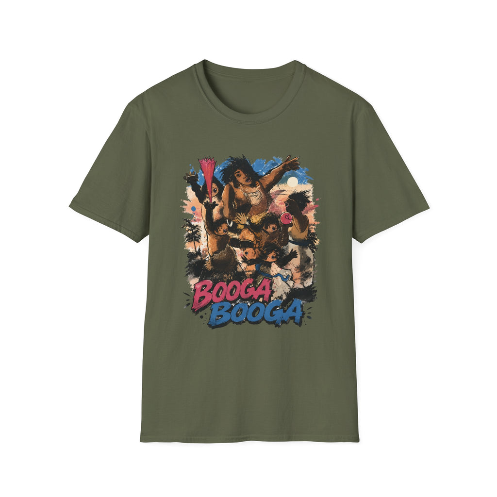 Booga Booga Surf Graphic T-Shirt — Tropical Retro Beach Vibes