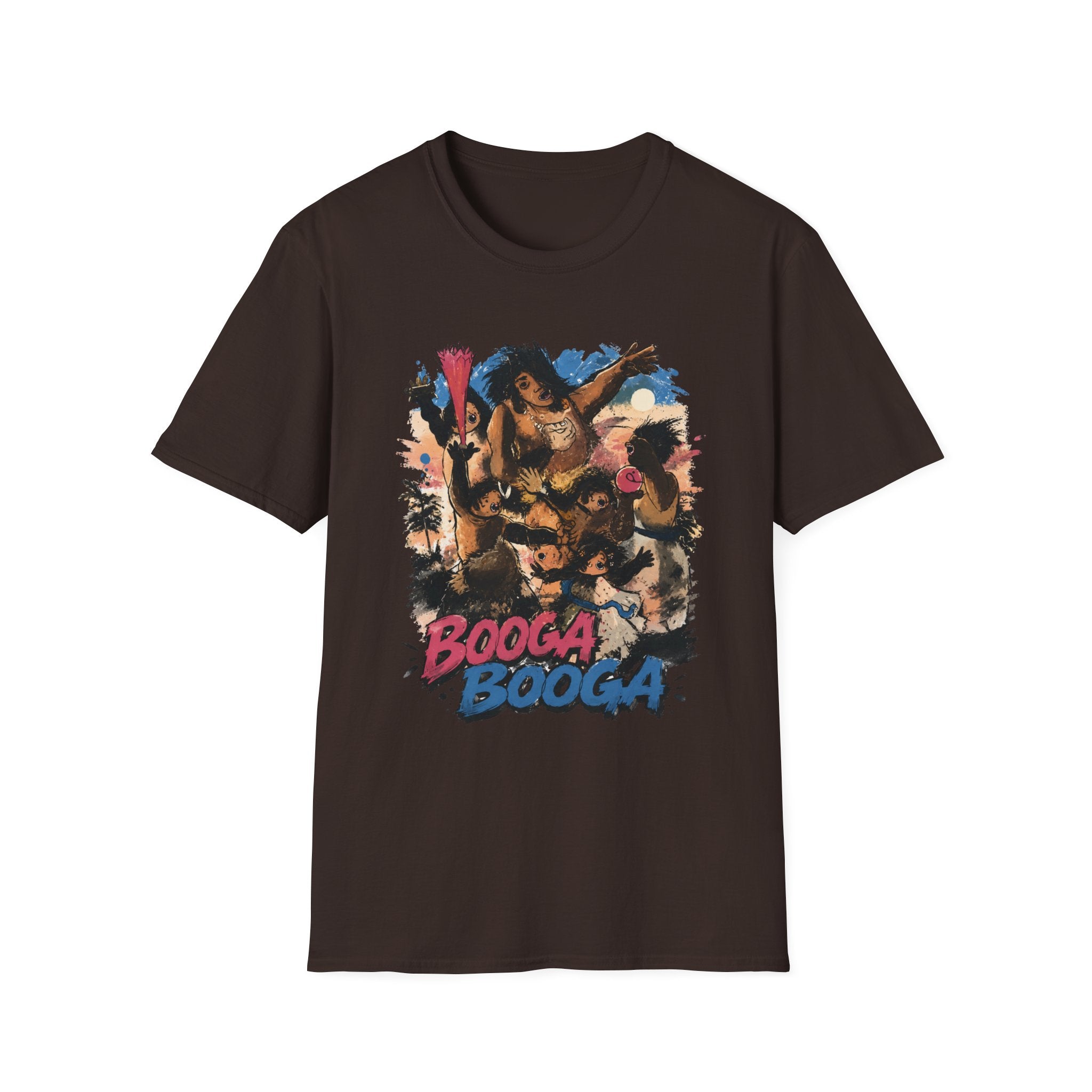 Booga Booga Surf Graphic T-Shirt — Tropical Retro Beach Vibes