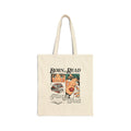 Tote Bag — "Born to Read, Forced to Work" Retro Comic Book Library Tote