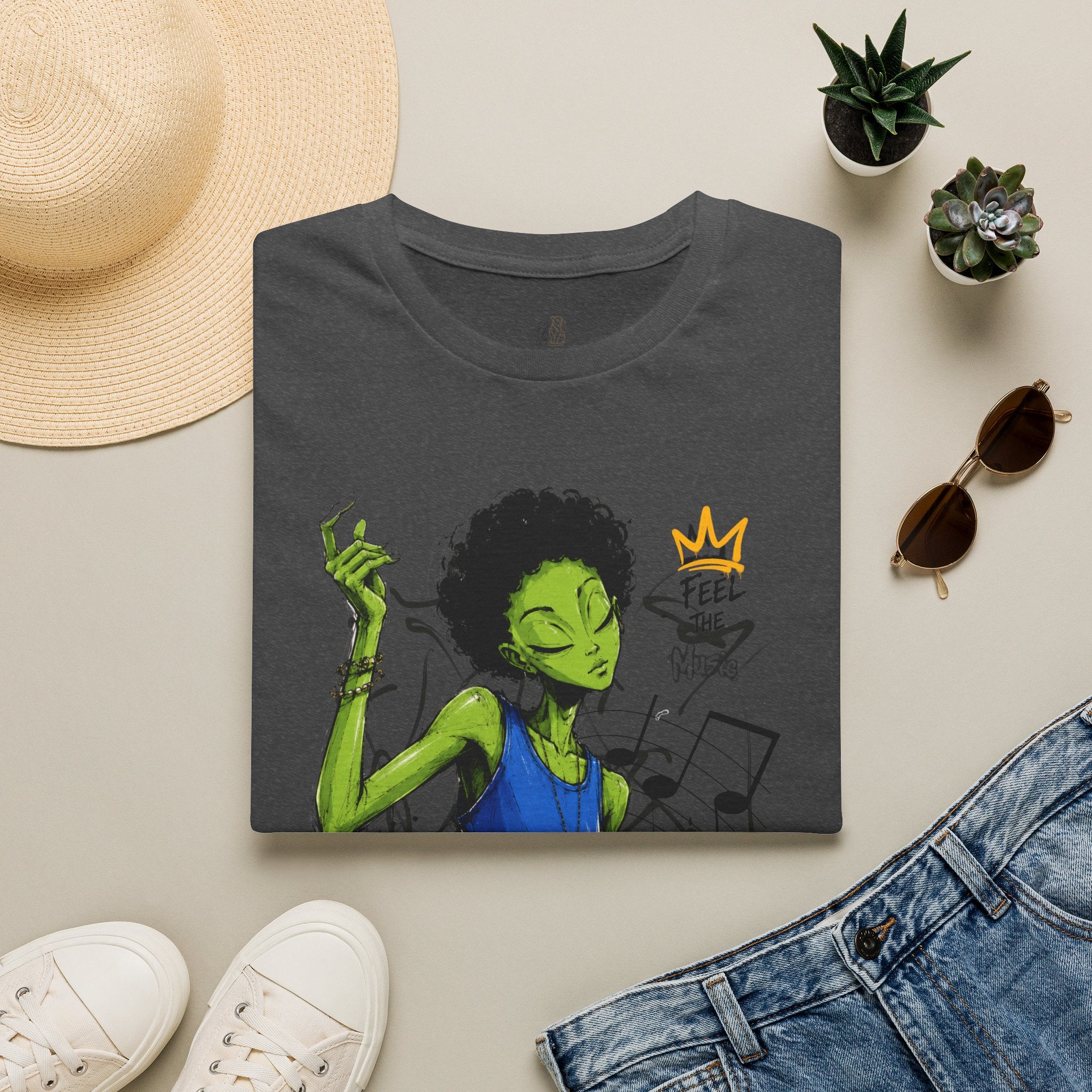 Music Vibes Graphic T-Shirt — 'Feel the Music' Tito-Tito & Ray Edition